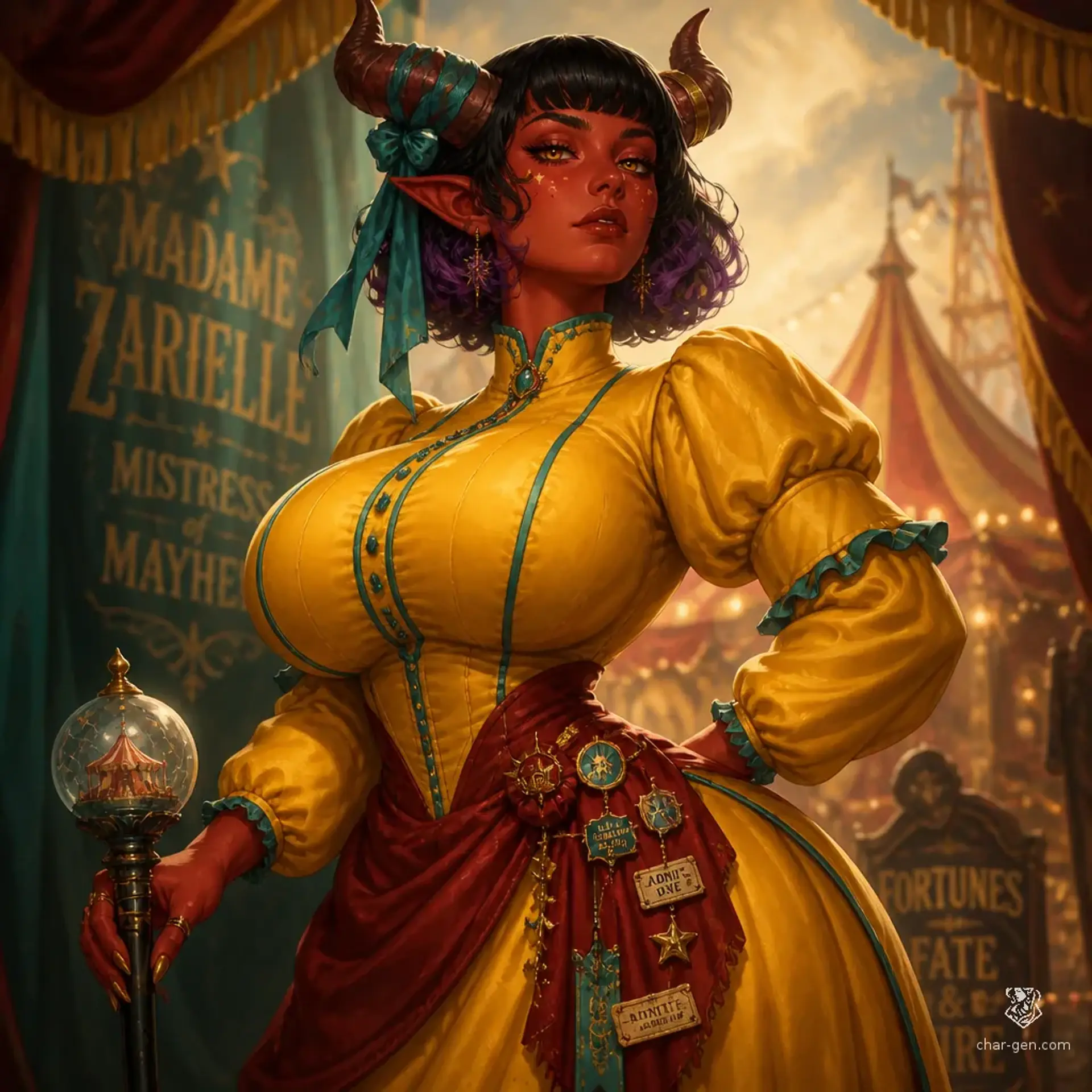 Veyra Marrowflare - AI-generated fantasy NPC