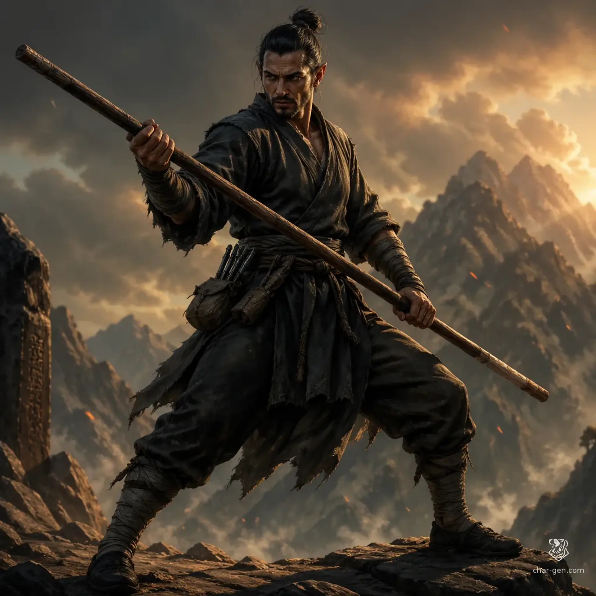 Liu - AI-generated fantasy Character