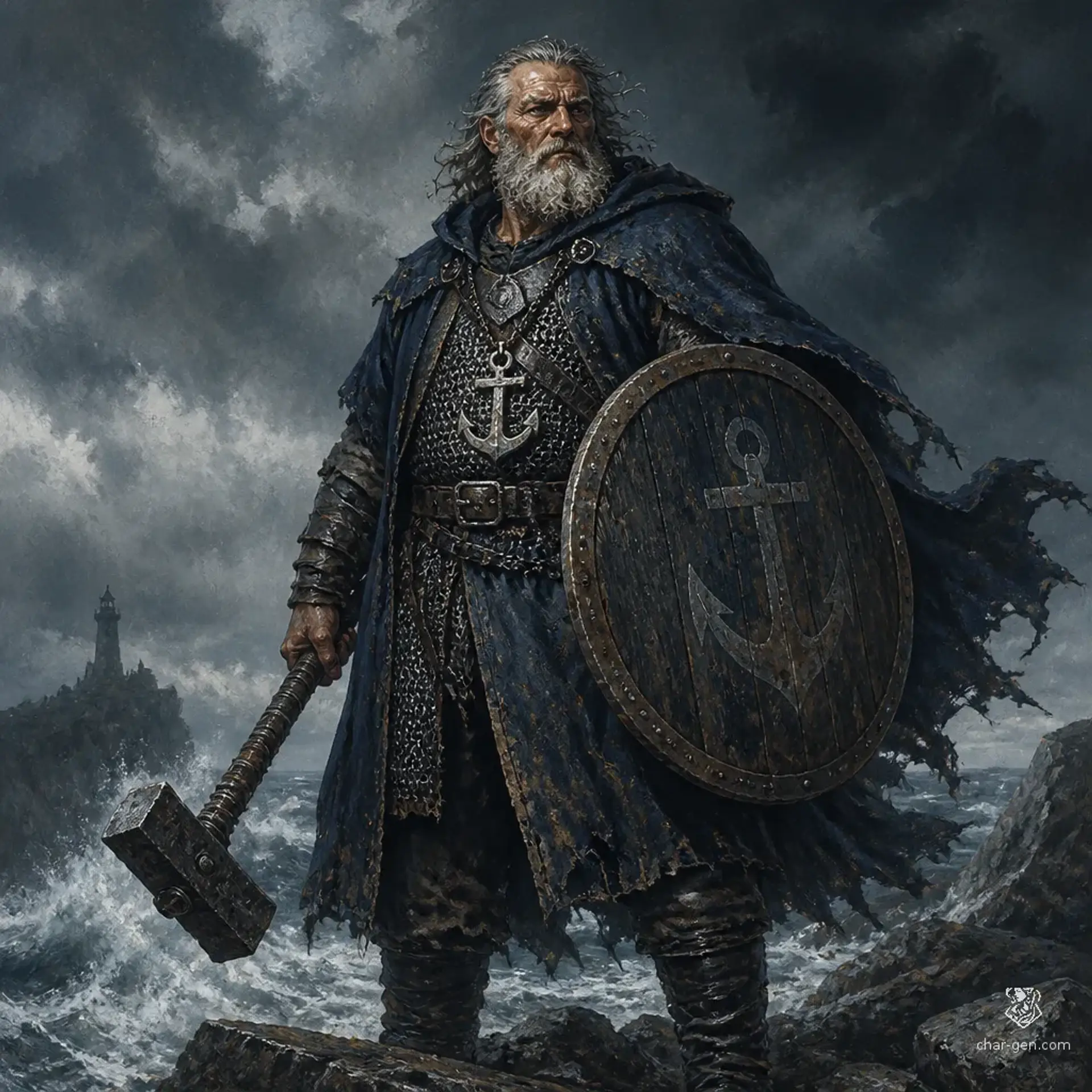 Barnaby Hallowell - AI-generated fantasy Character