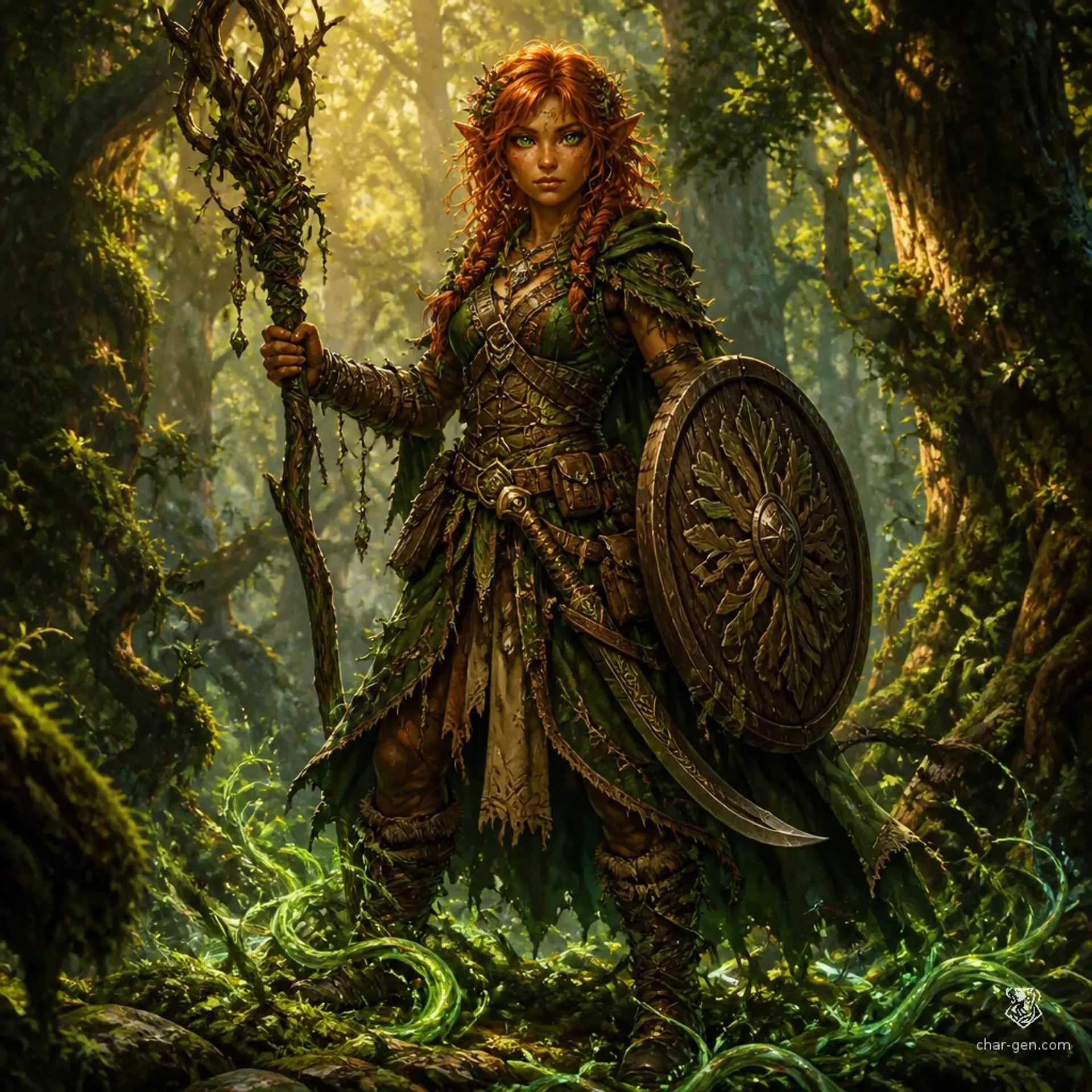Nissa Turen - AI-generated fantasy Character