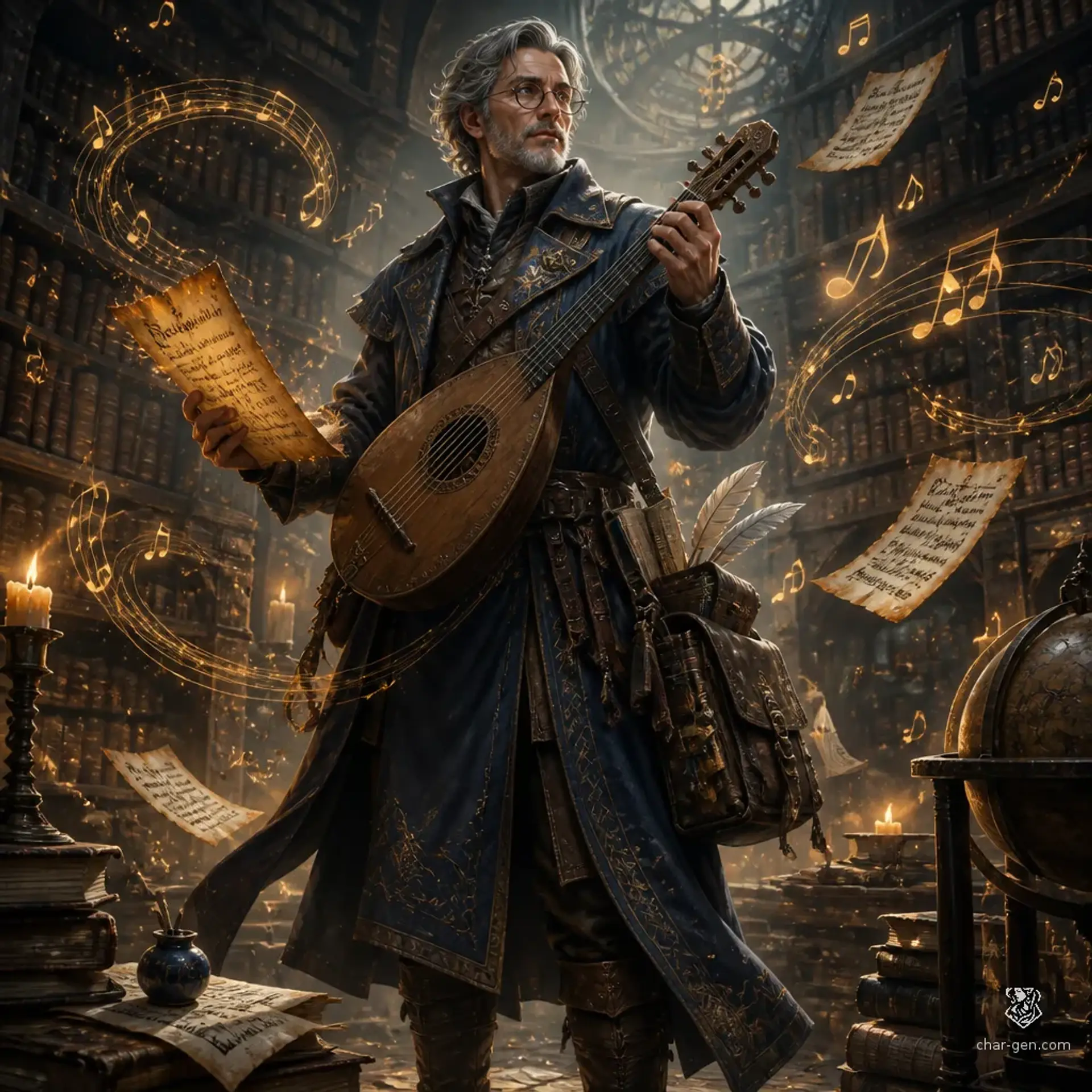 Alistair Vance - AI-generated fantasy Character