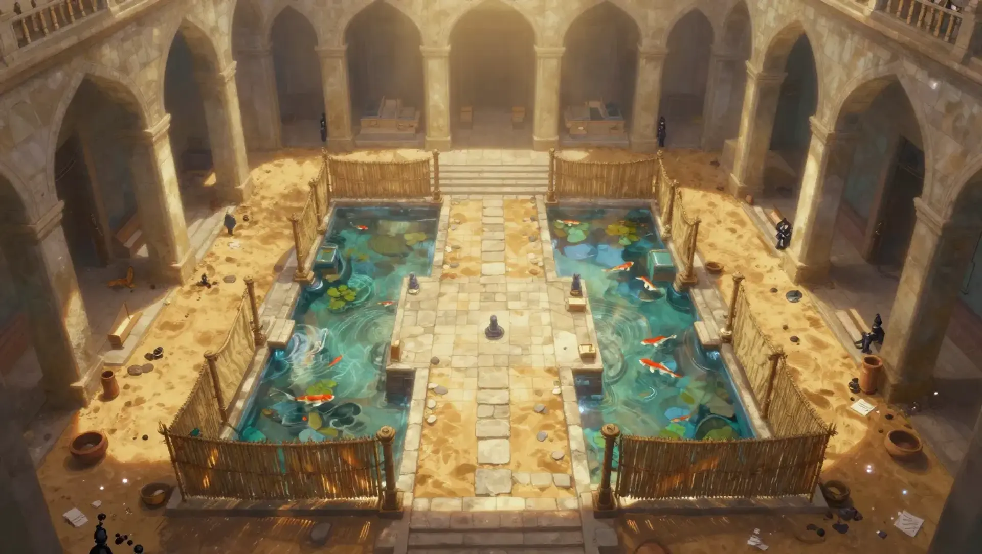 Hold the Sigil at the Council of the Oasis - AI-generated fantasy Encounter