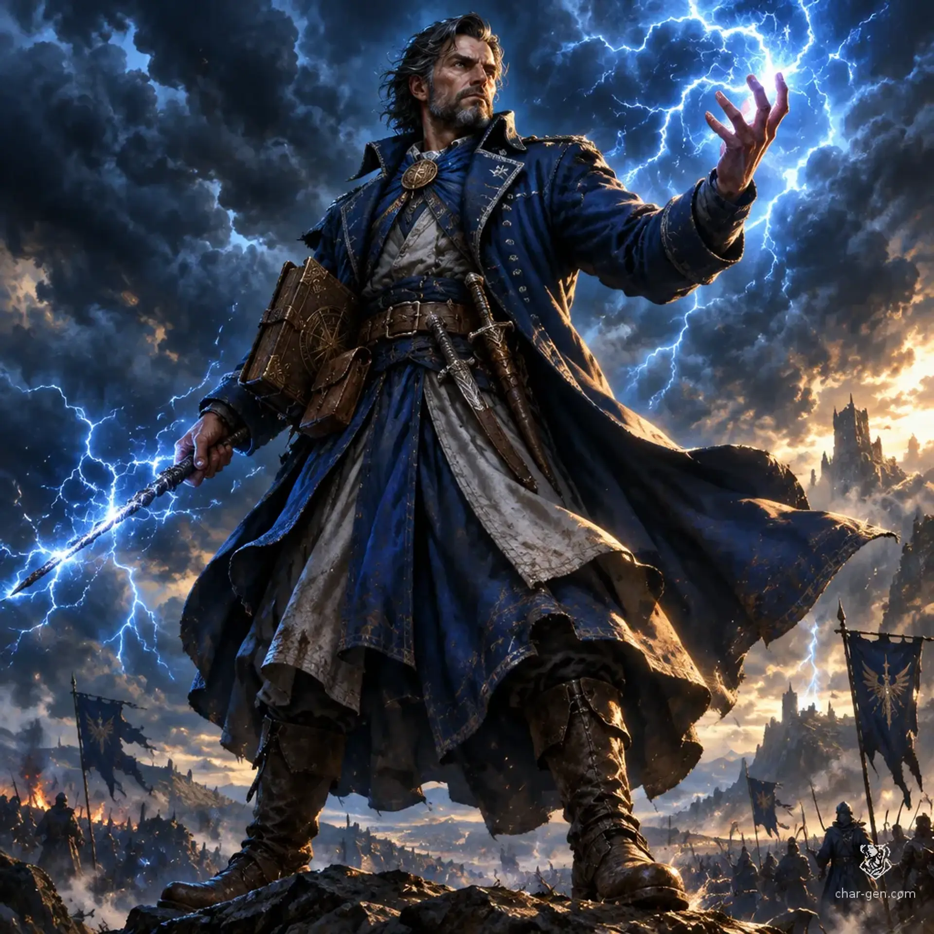 Zeus Arthur - AI-generated fantasy Character