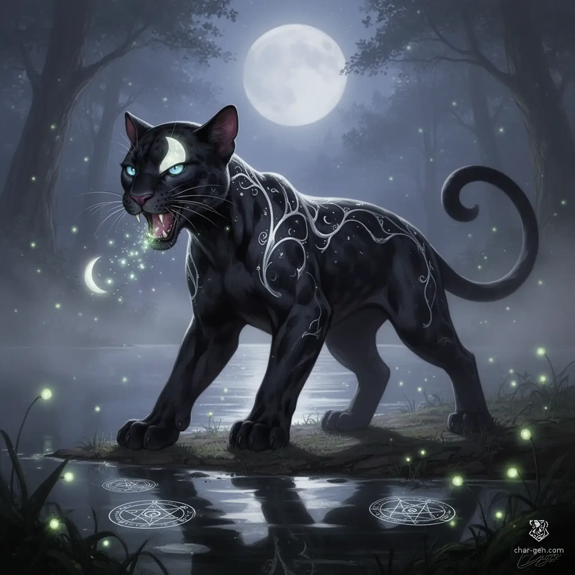 Stellaluna of the Moon-Lake - AI-generated fantasy NPC
