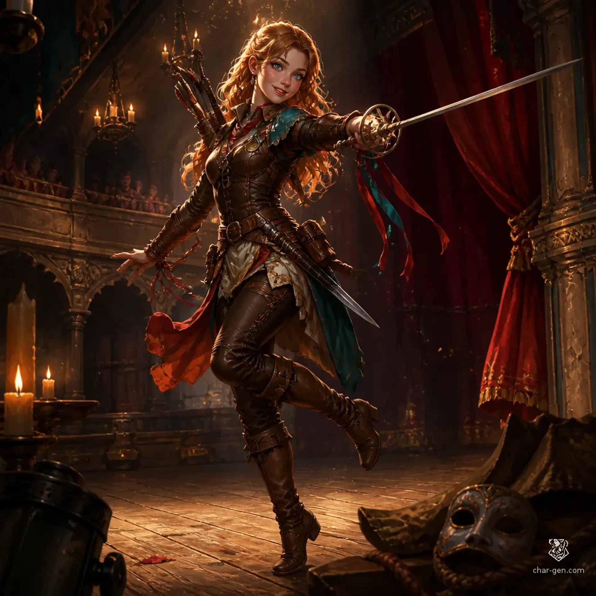 Amber Kestek - AI-generated fantasy Character