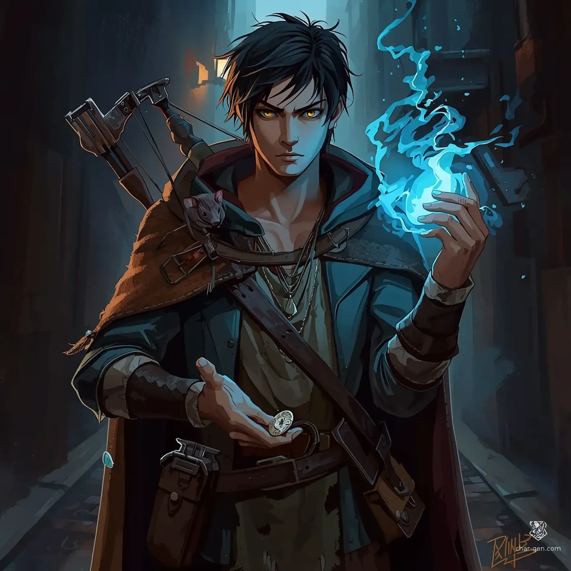 Tylar Masters - AI-generated fantasy Character