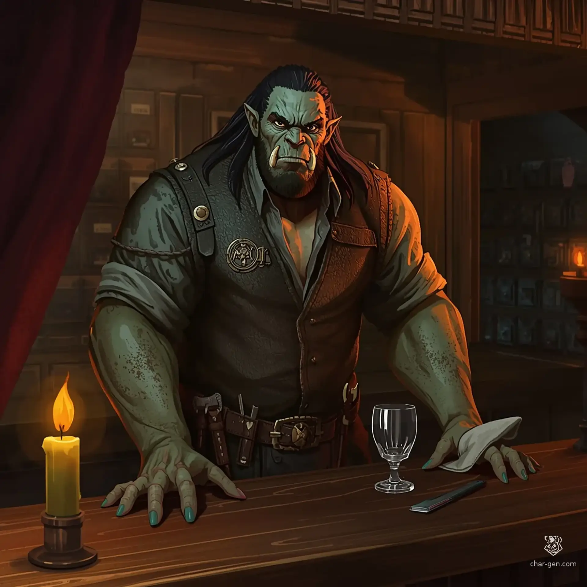 The Gilded Noose - AI-generated fantasy Tavern