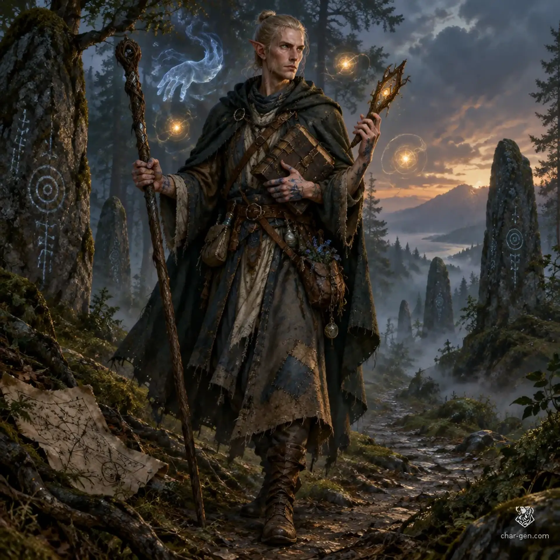 Bartholomew Chudly - AI-generated fantasy Character