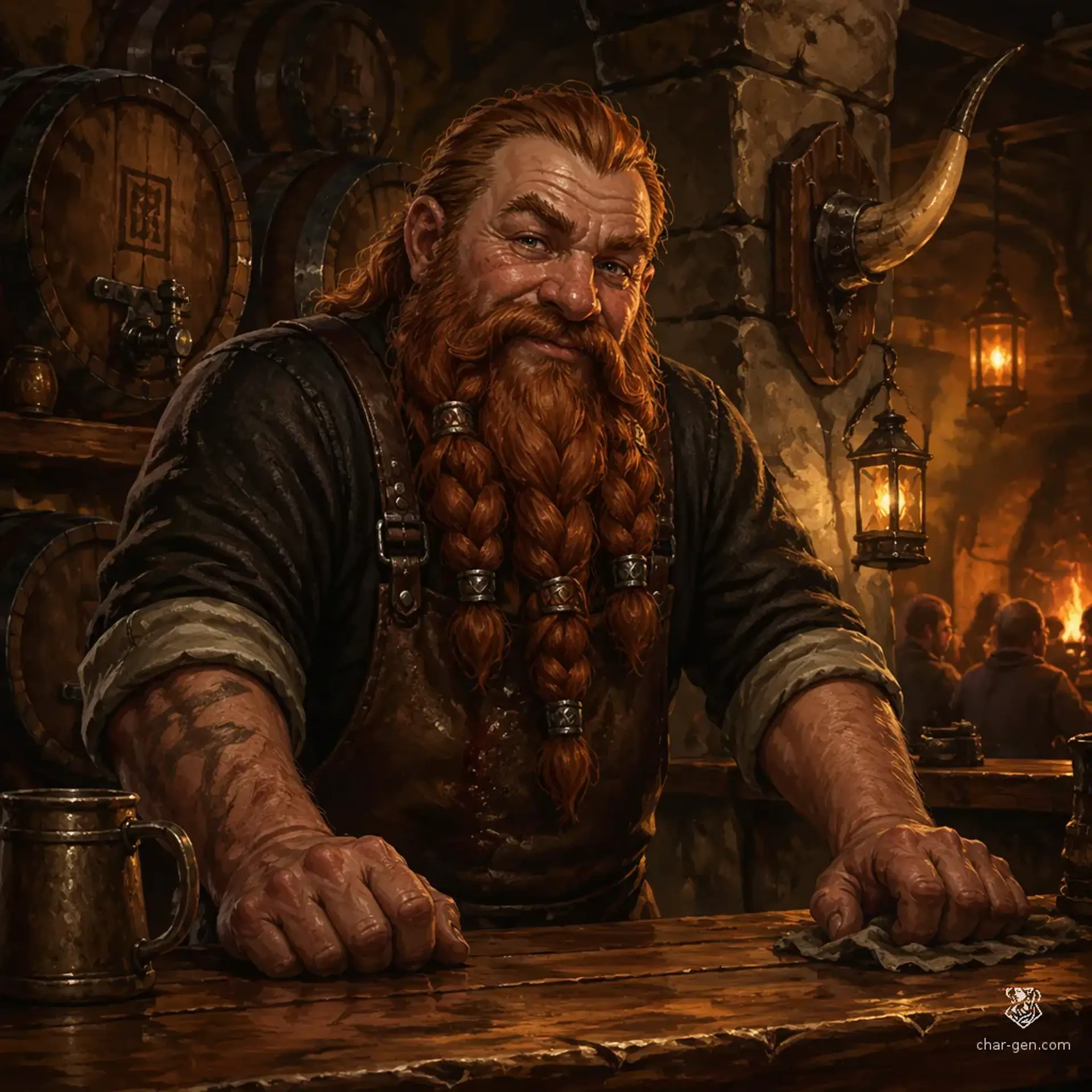 The Bellowing Bull - AI-generated fantasy Tavern