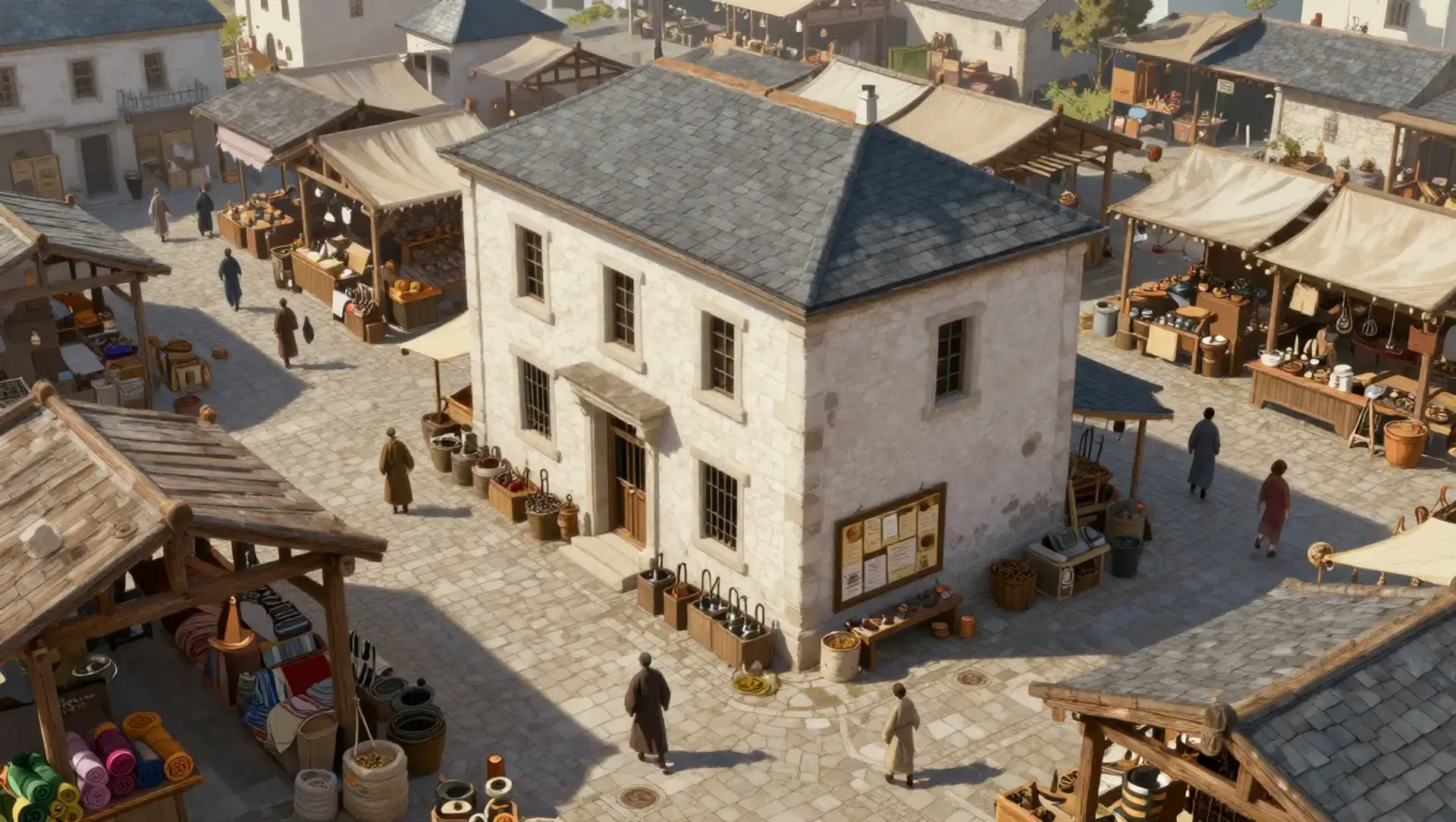 The Brass Exchange - AI-generated fantasy Building