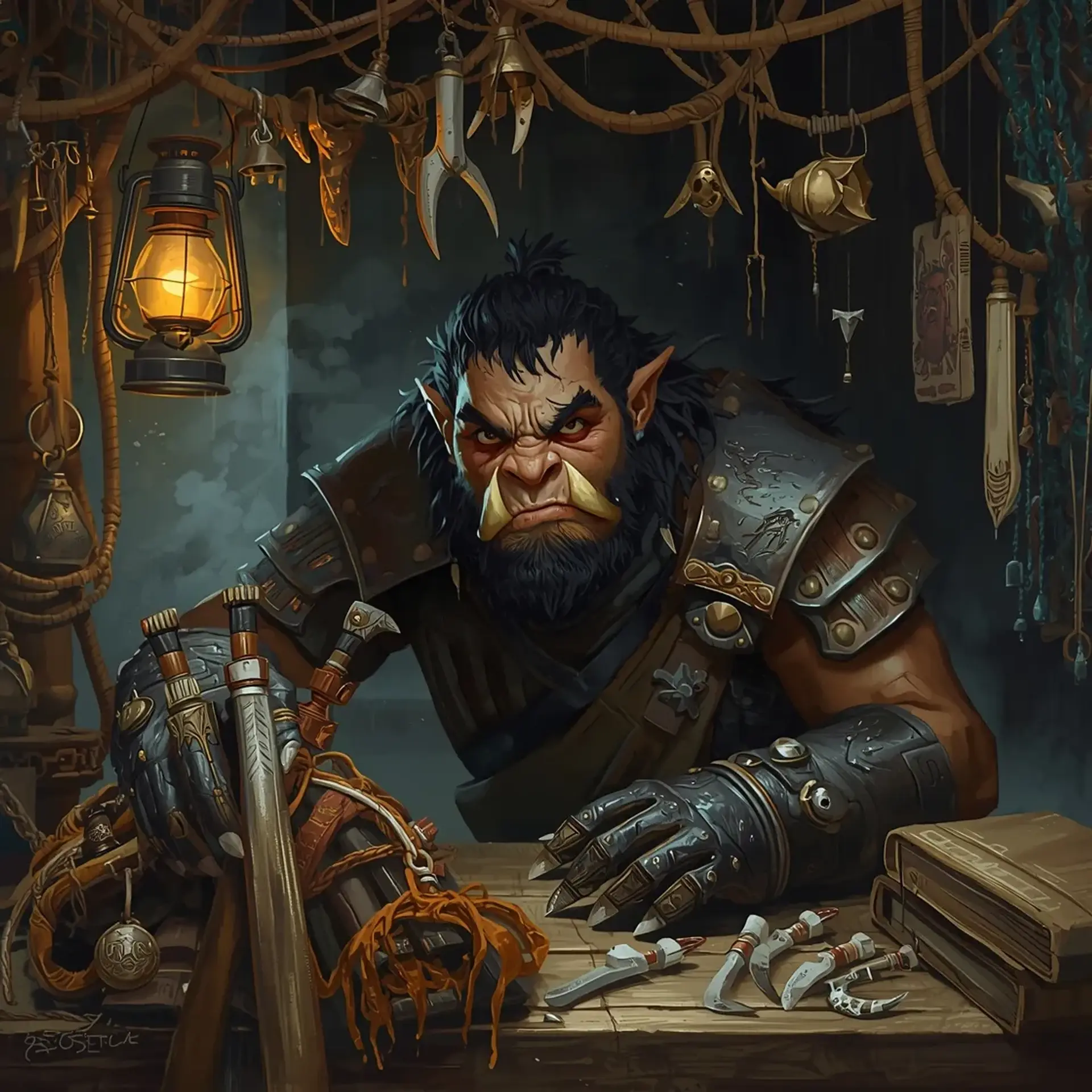 Marrow's Salvage & Sundries - AI-generated fantasy Shop