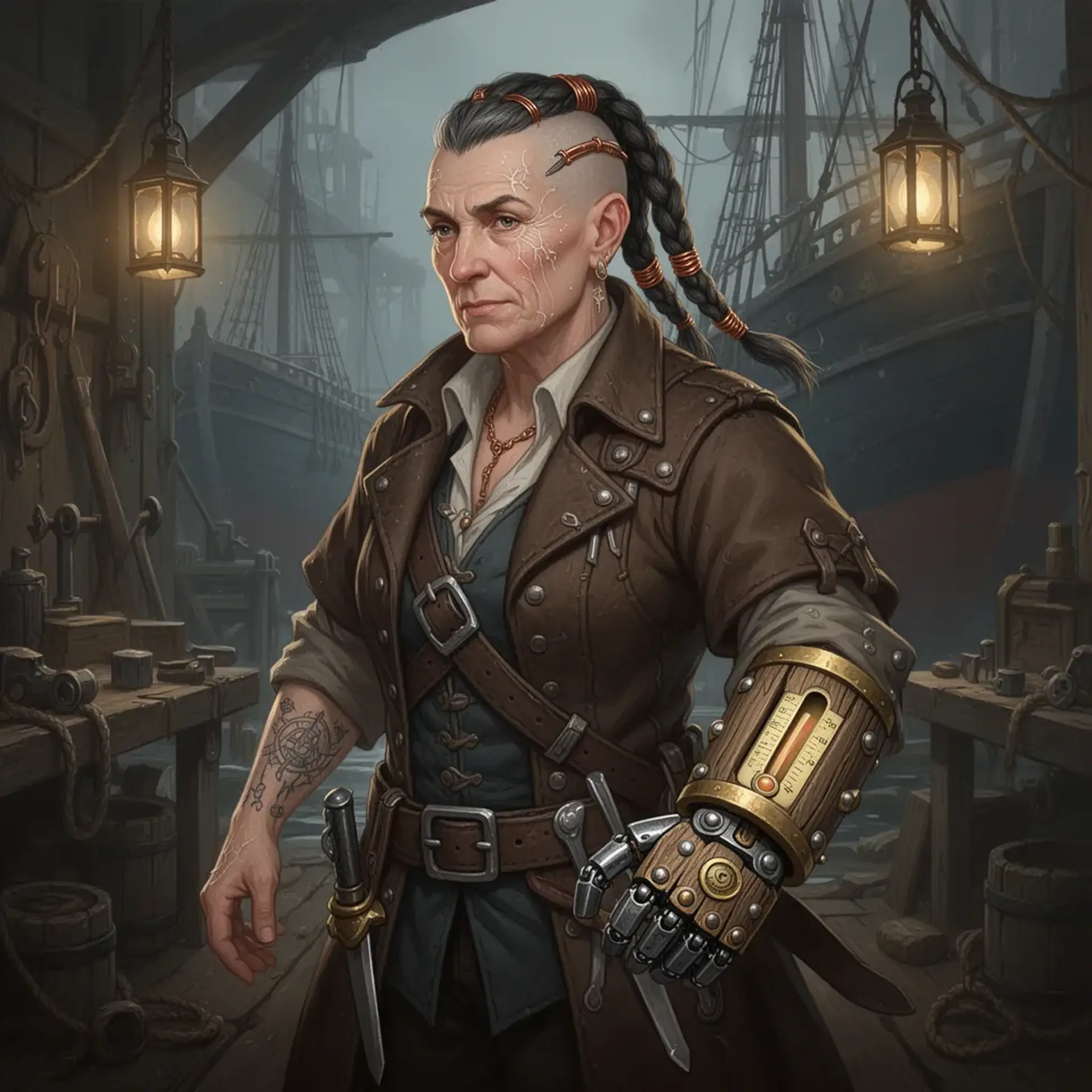 Edda 'Stonehand' Merrin - AI-generated fantasy NPC