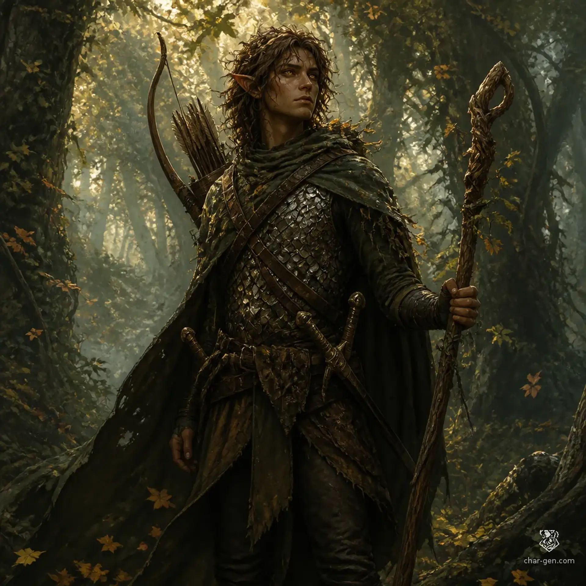 Kaelen Thistledown - AI-generated fantasy Character