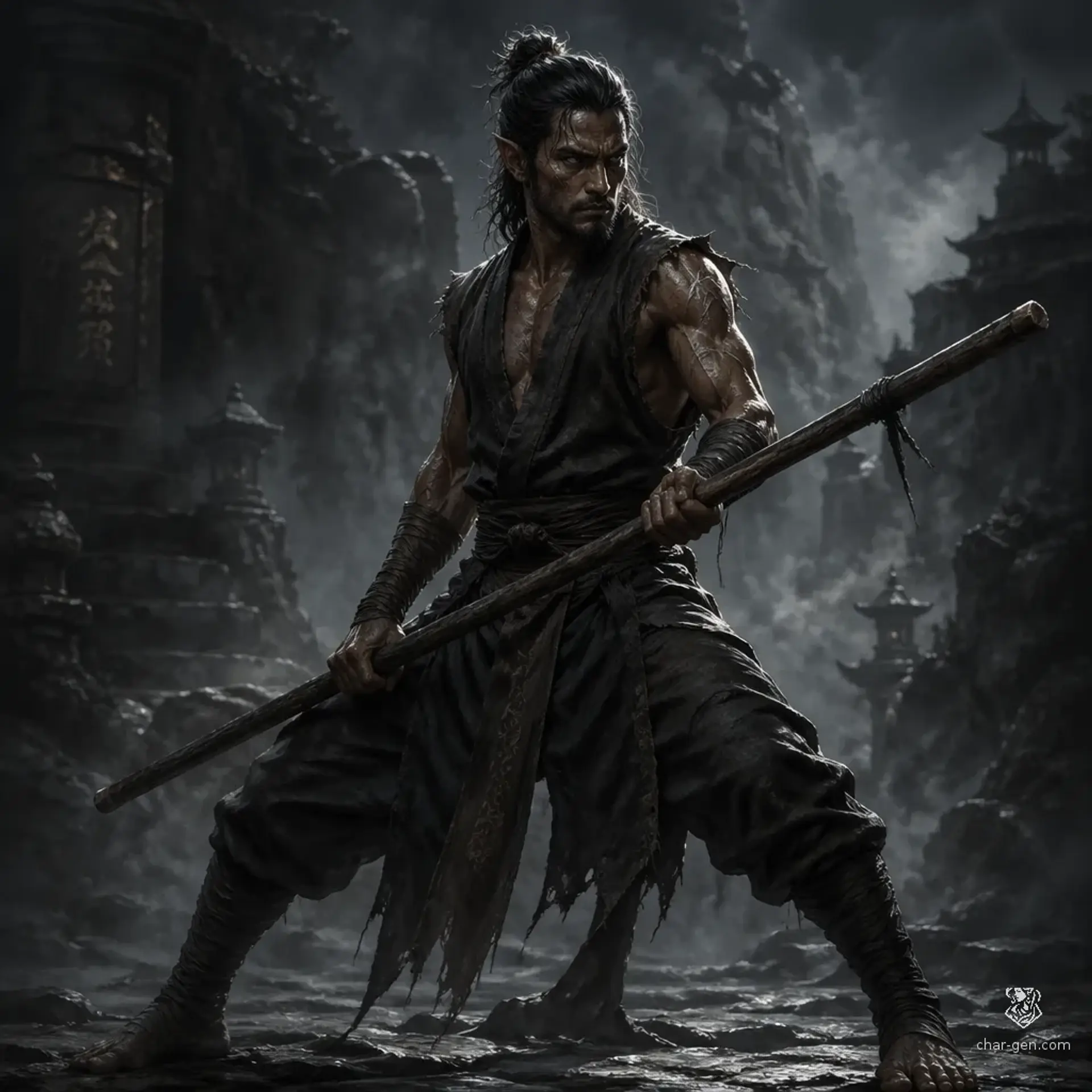 Liu - AI-generated fantasy Character