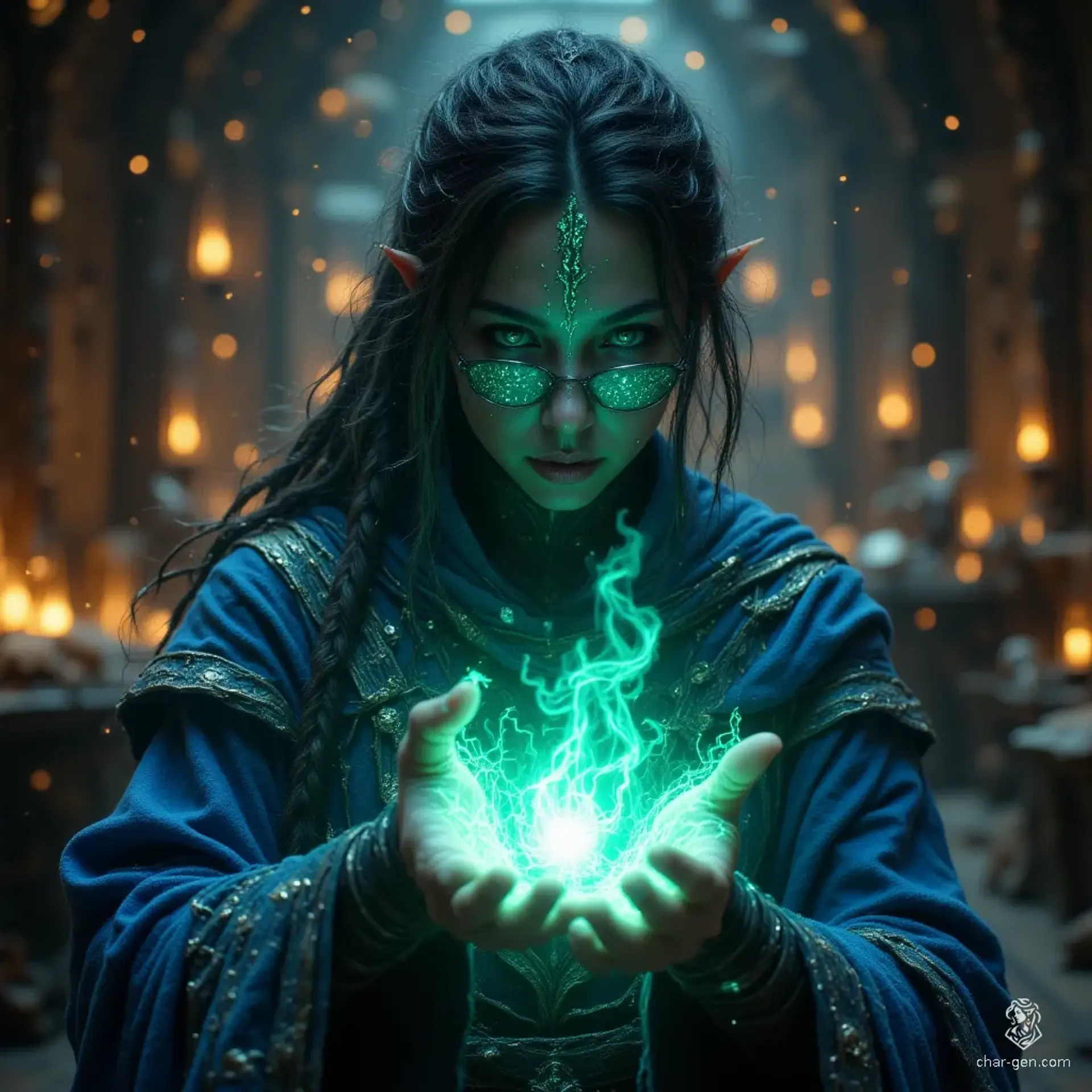 Flenia Veyalor - AI-generated fantasy NPC