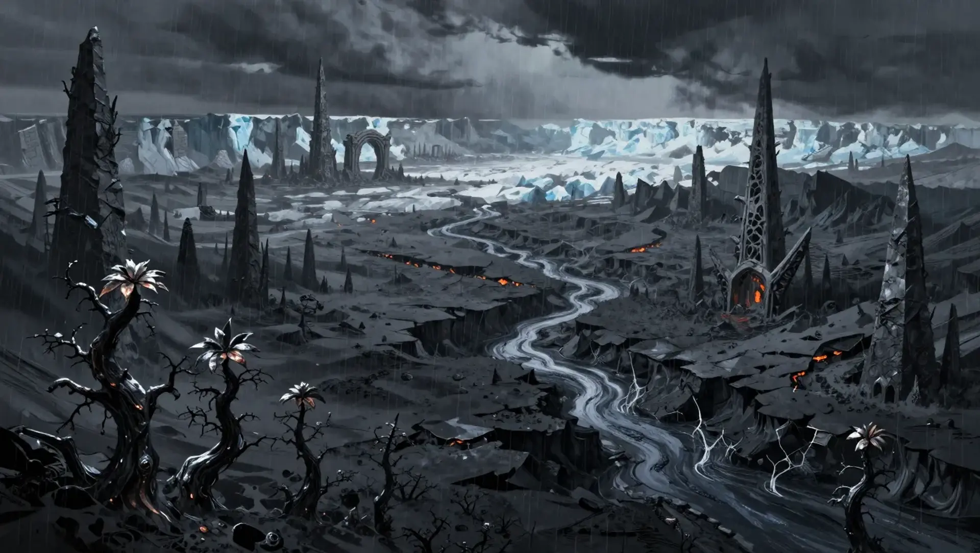 Ashen Reach - AI-generated fantasy Region