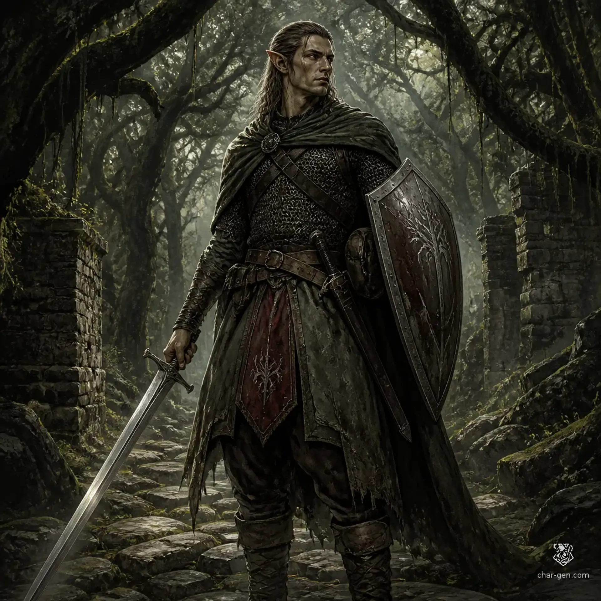 Elrond - AI-generated fantasy Character