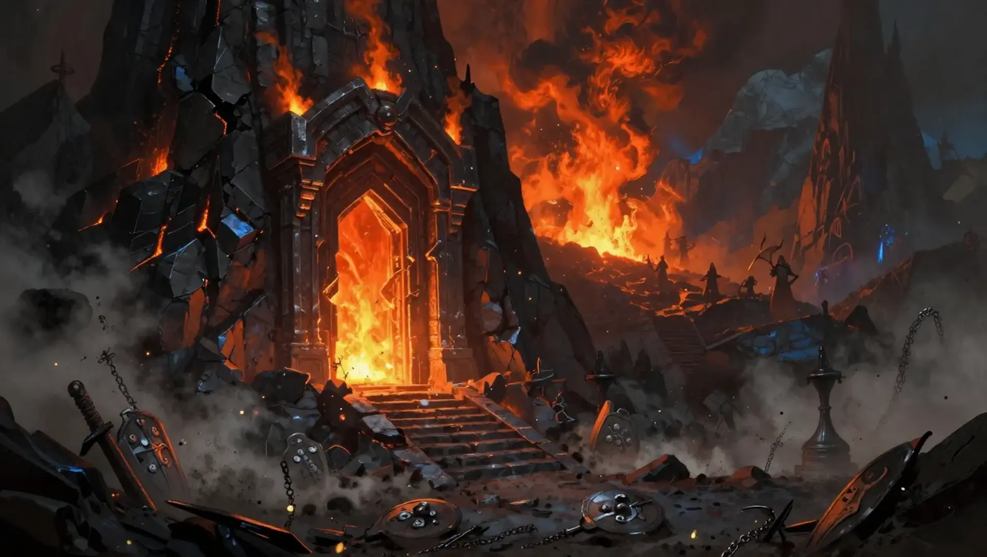 Flames over Forges - AI-generated fantasy Quest