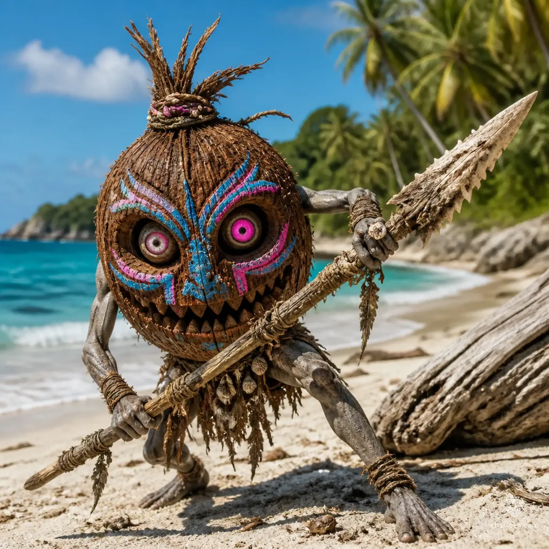 Kakamora - AI-generated fantasy Monster