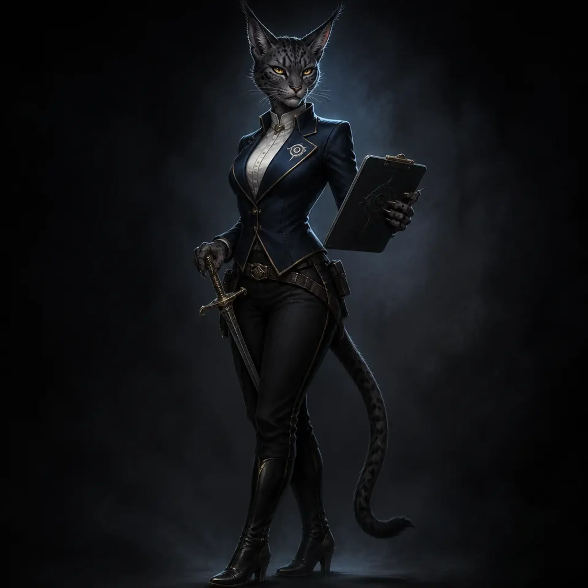 Inquisitor Paroka - AI-generated fantasy Character