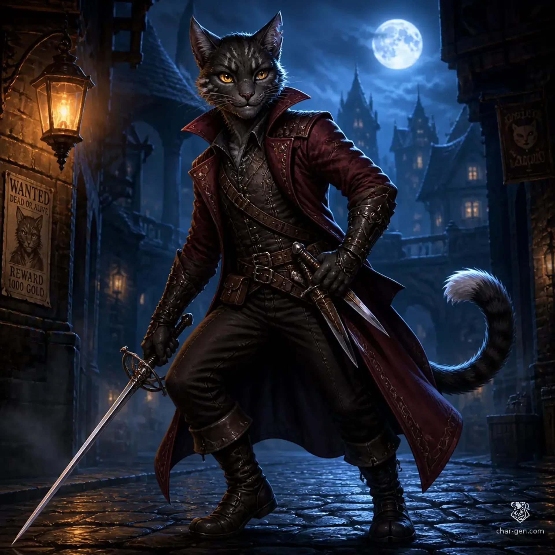 Sable Quill - AI-generated fantasy Character