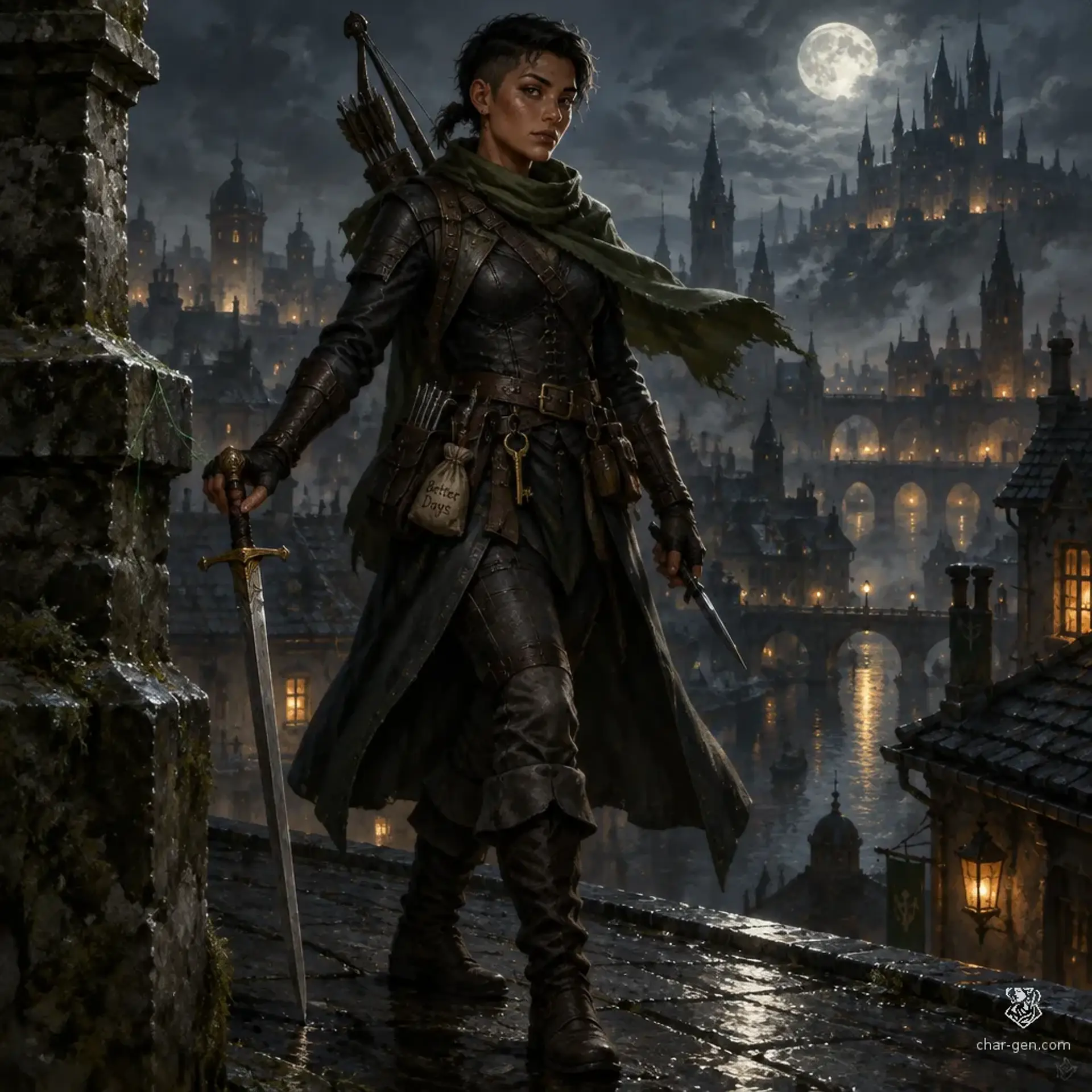 Sian Sareth - AI-generated fantasy Character