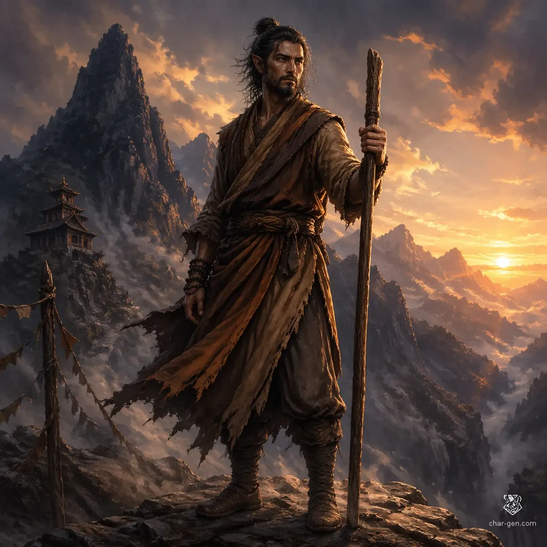Liu - AI-generated fantasy Character