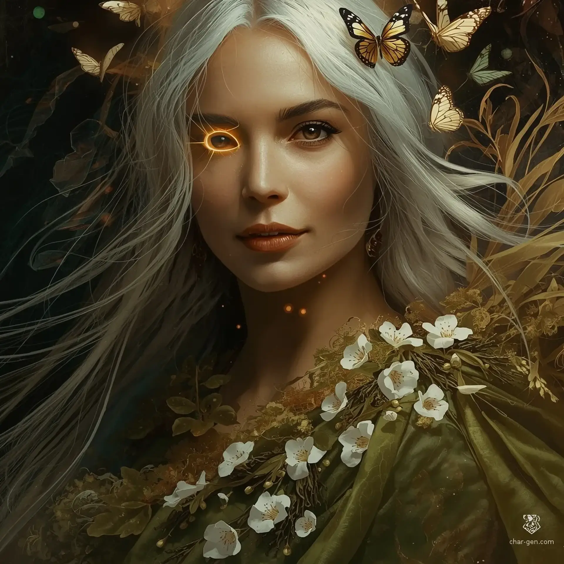 Liora, the Weaver of Equilibria - AI-generated fantasy NPC