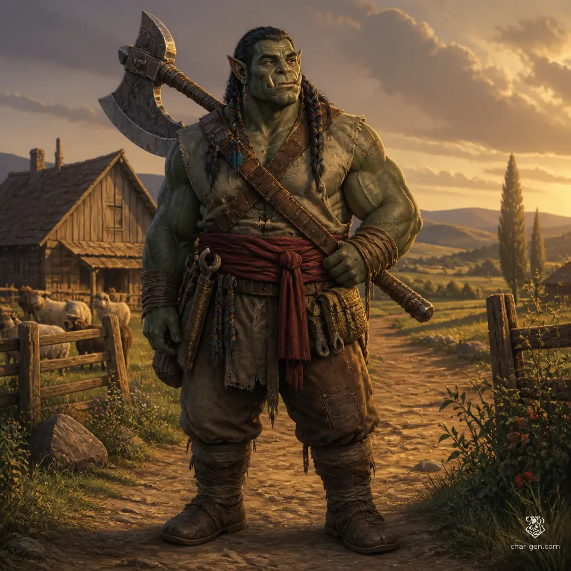 Mo'gar the Maw - AI-generated fantasy Character