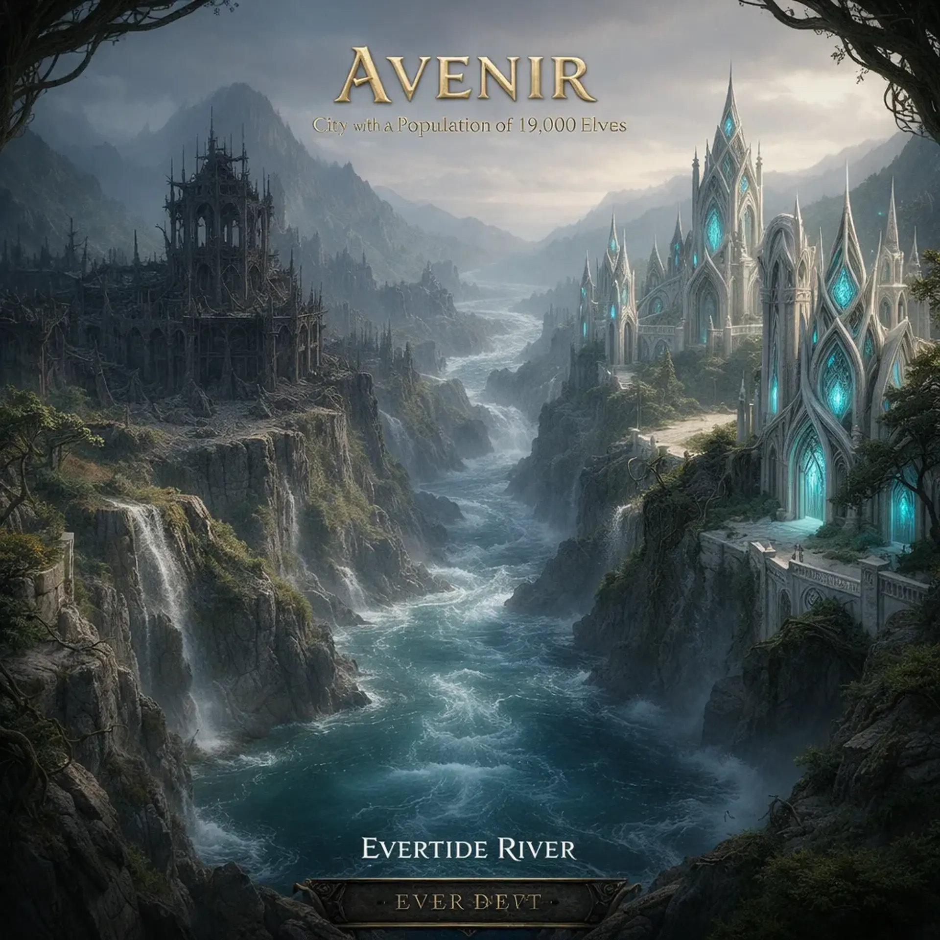 Avenir - AI-generated fantasy Settlement
