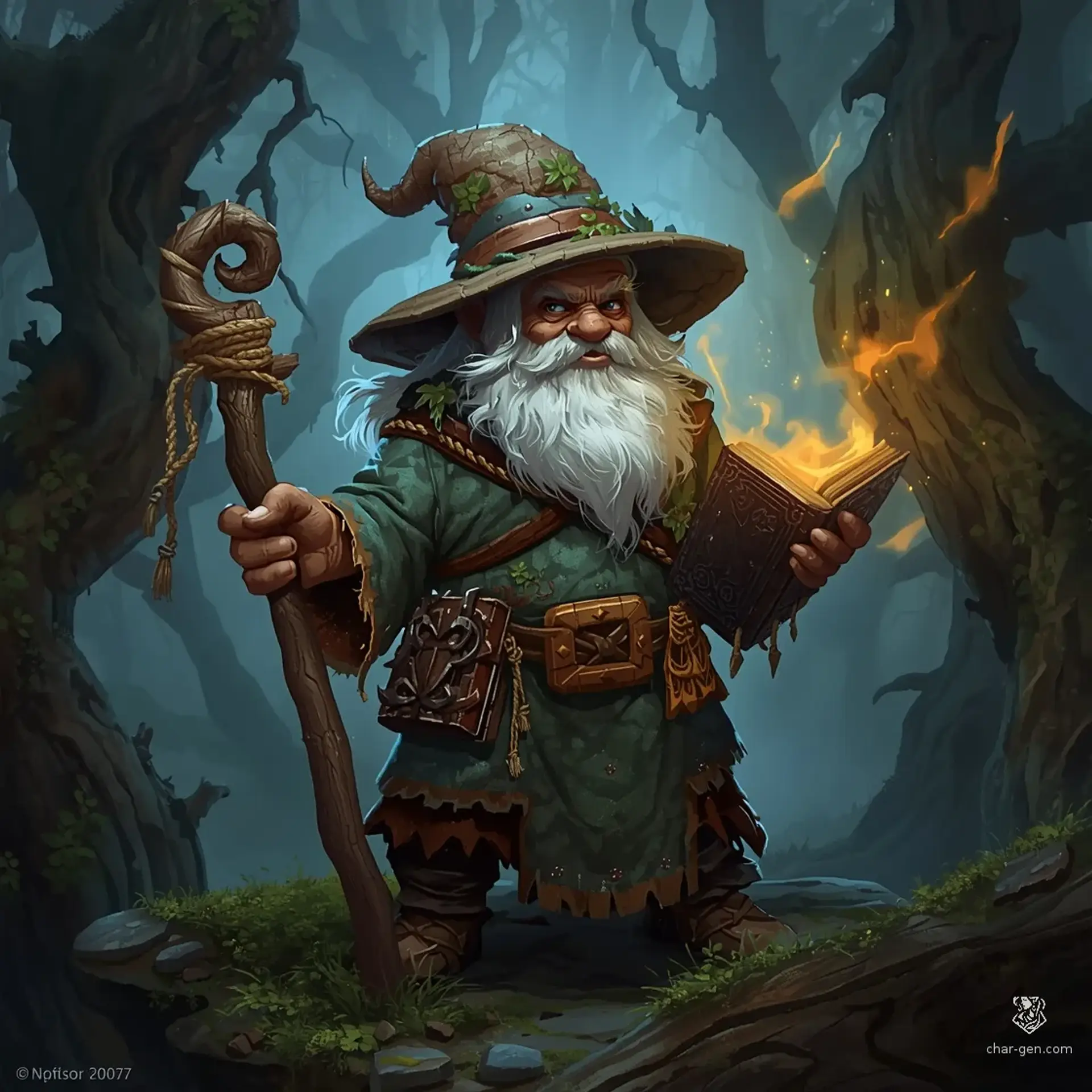 Zook Bark-Biter Galax - AI-generated fantasy Character