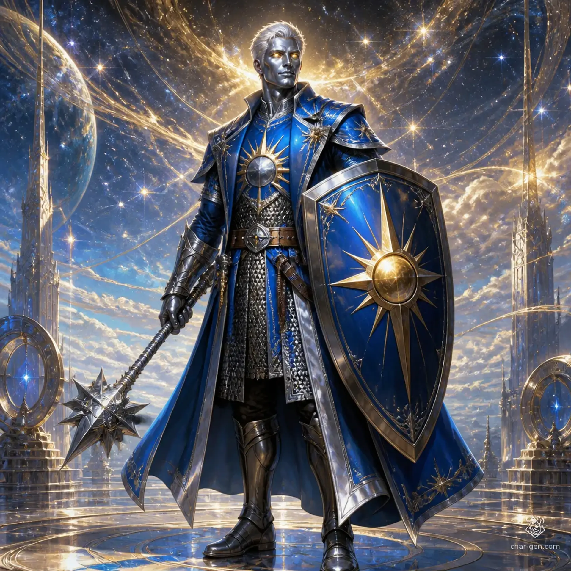 Orrin Lightborn - AI-generated fantasy Character