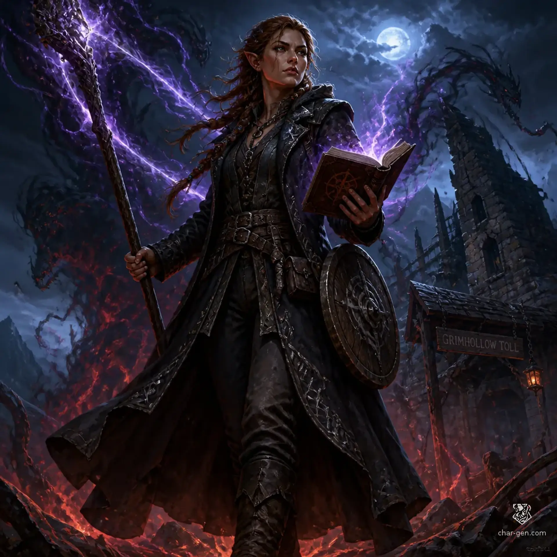 Nerys Phaedran - AI-generated fantasy Character