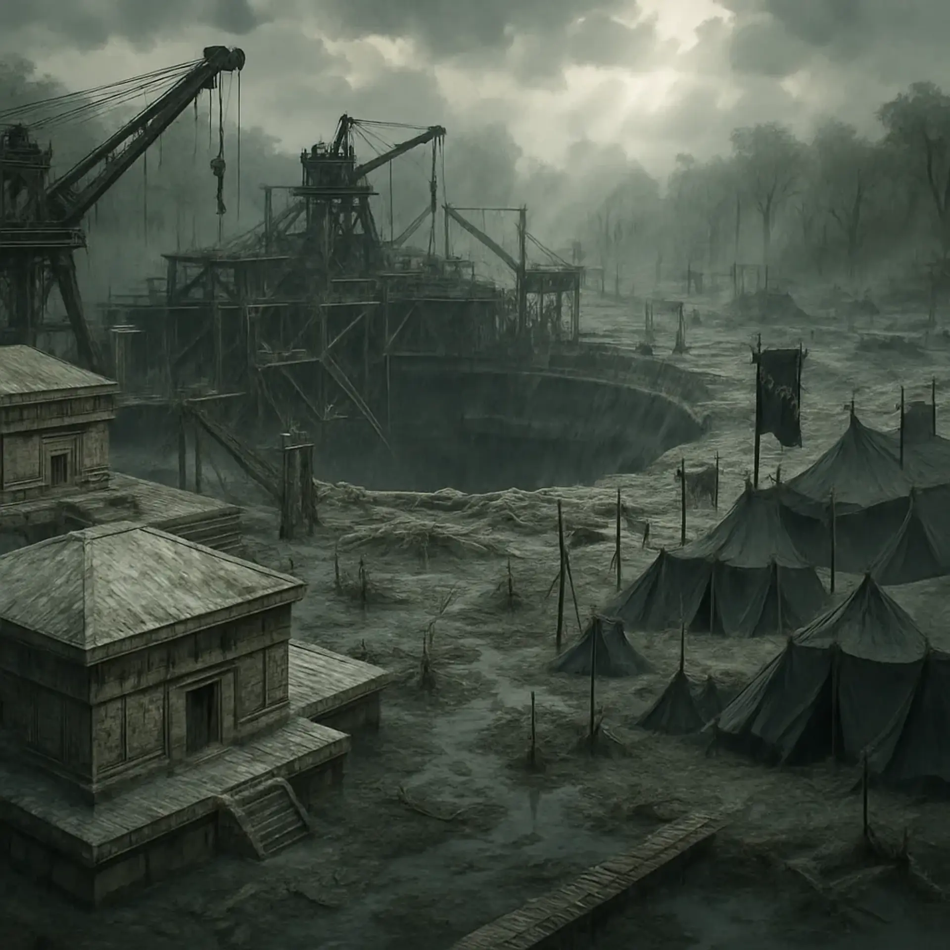 Nopaminatlen - AI-generated fantasy Settlement