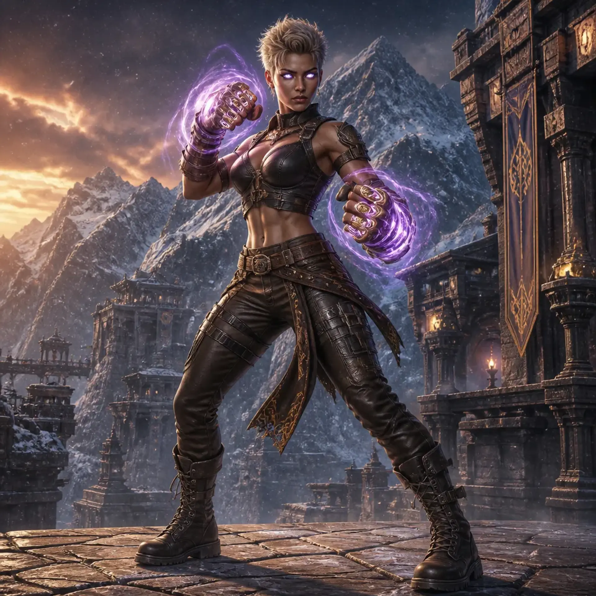 Selina "Hellcat" Thorne - AI-generated fantasy Character