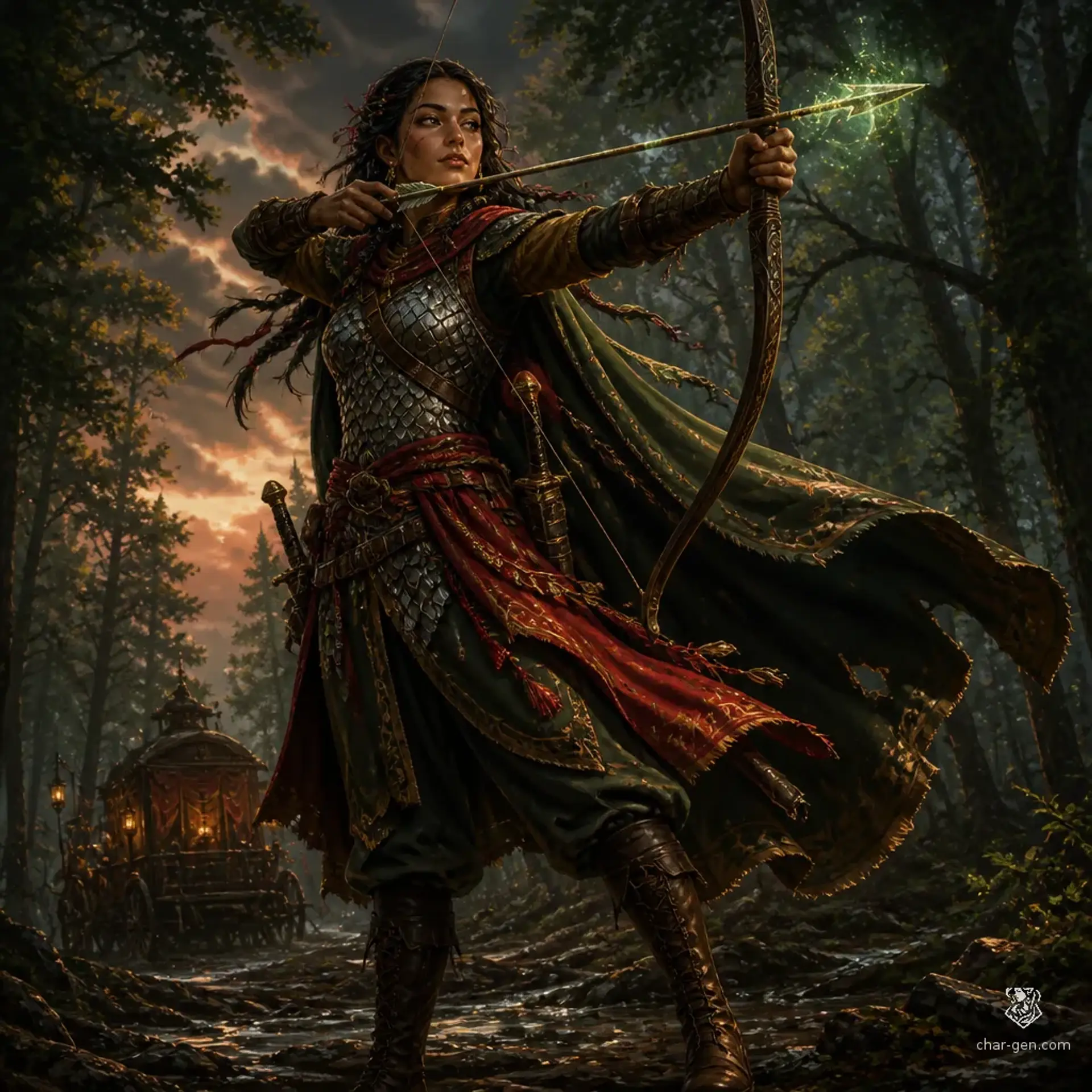 Nadira Sayegh - AI-generated fantasy Character