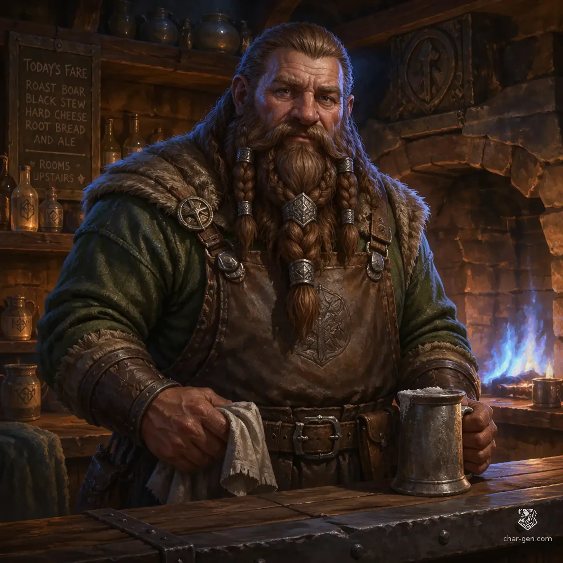 The Summit's Sigh - AI-generated fantasy Tavern