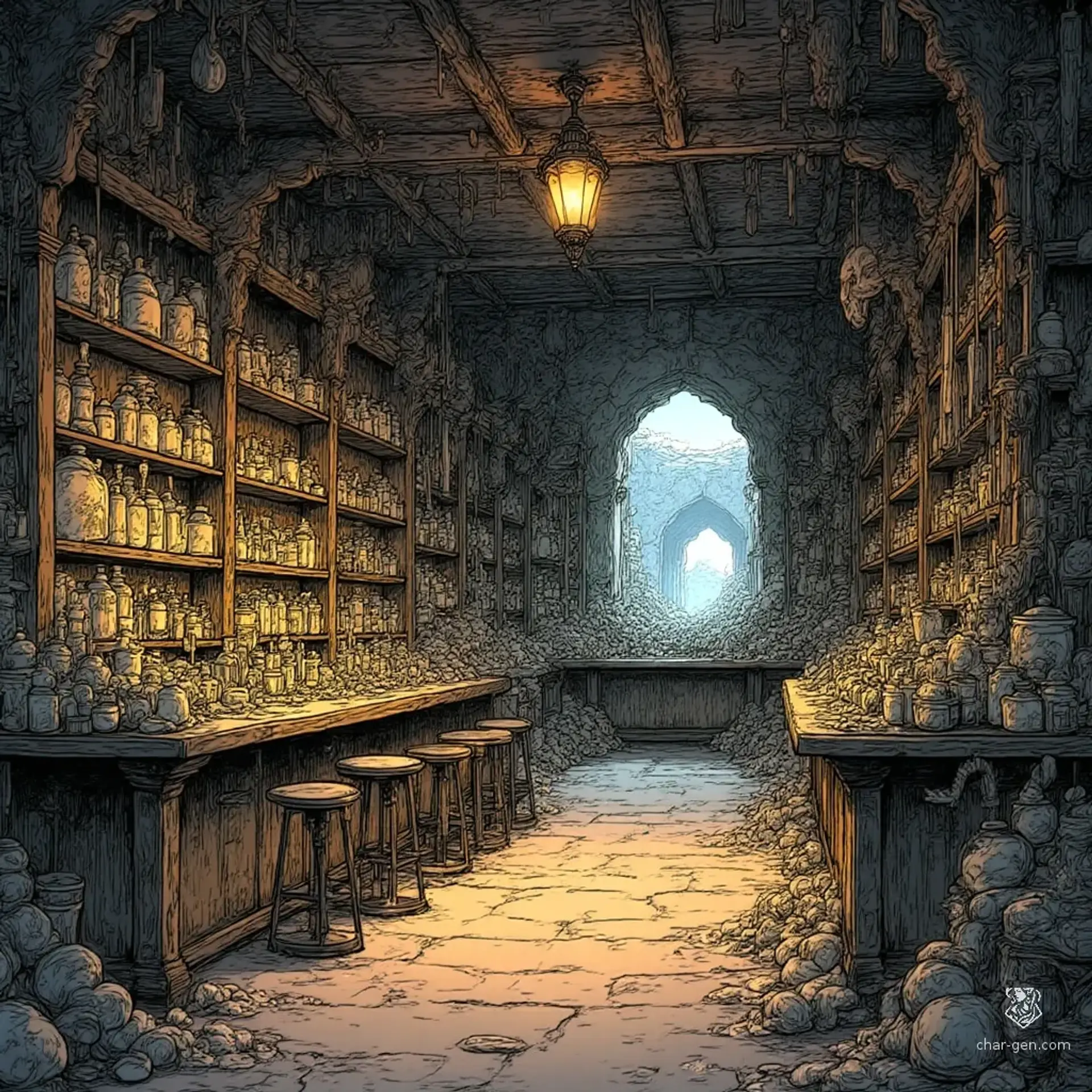 The Gaping Maw - AI-generated fantasy Shop