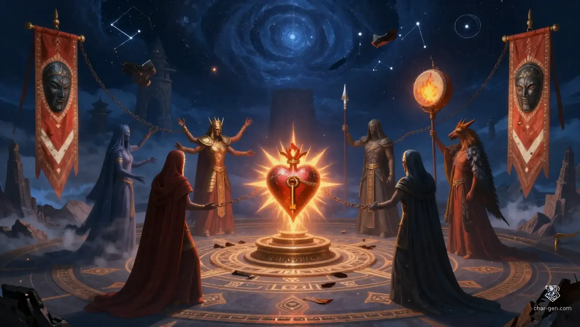 The Fourfold War of the Claiming Heart