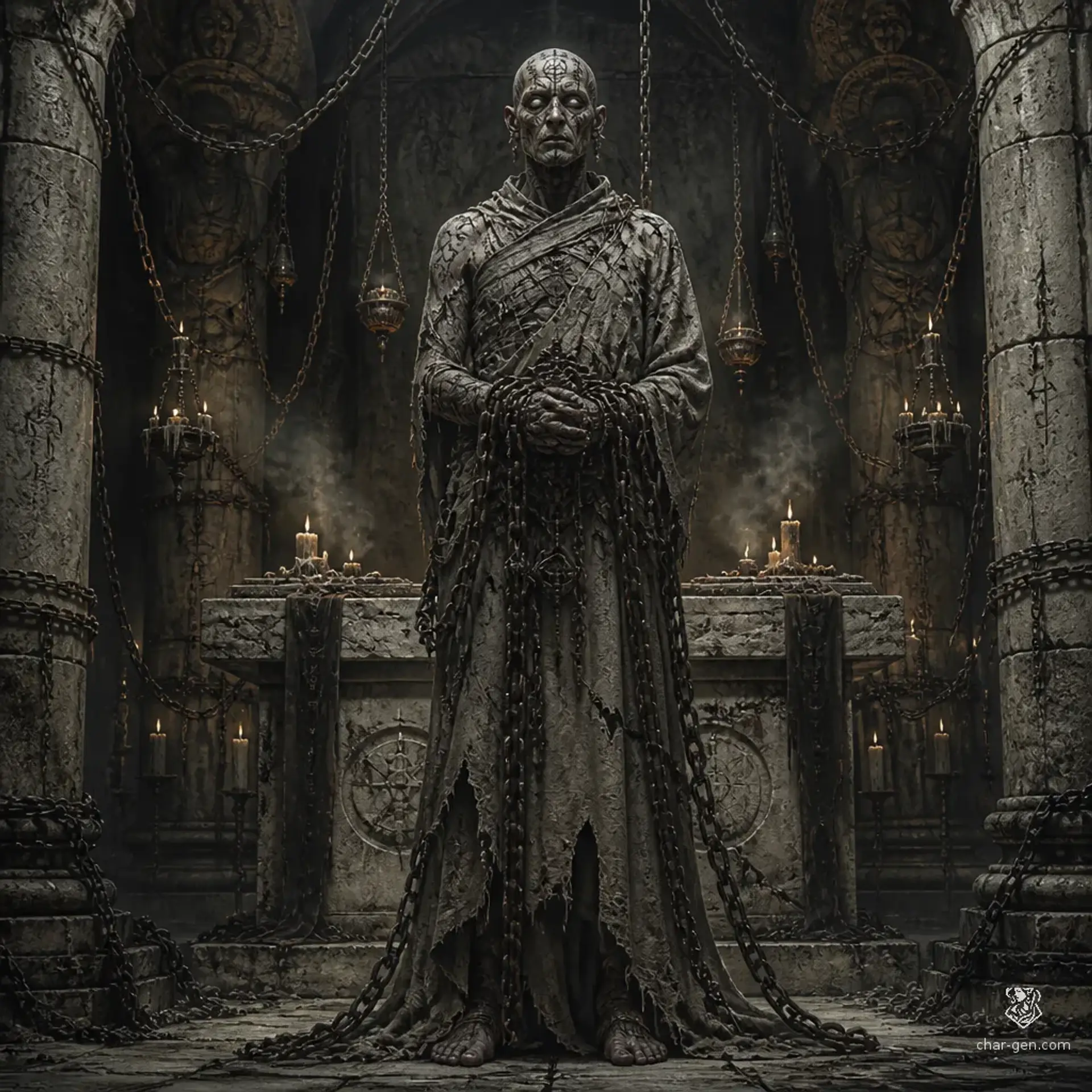Vow Monk - AI-generated fantasy Monster