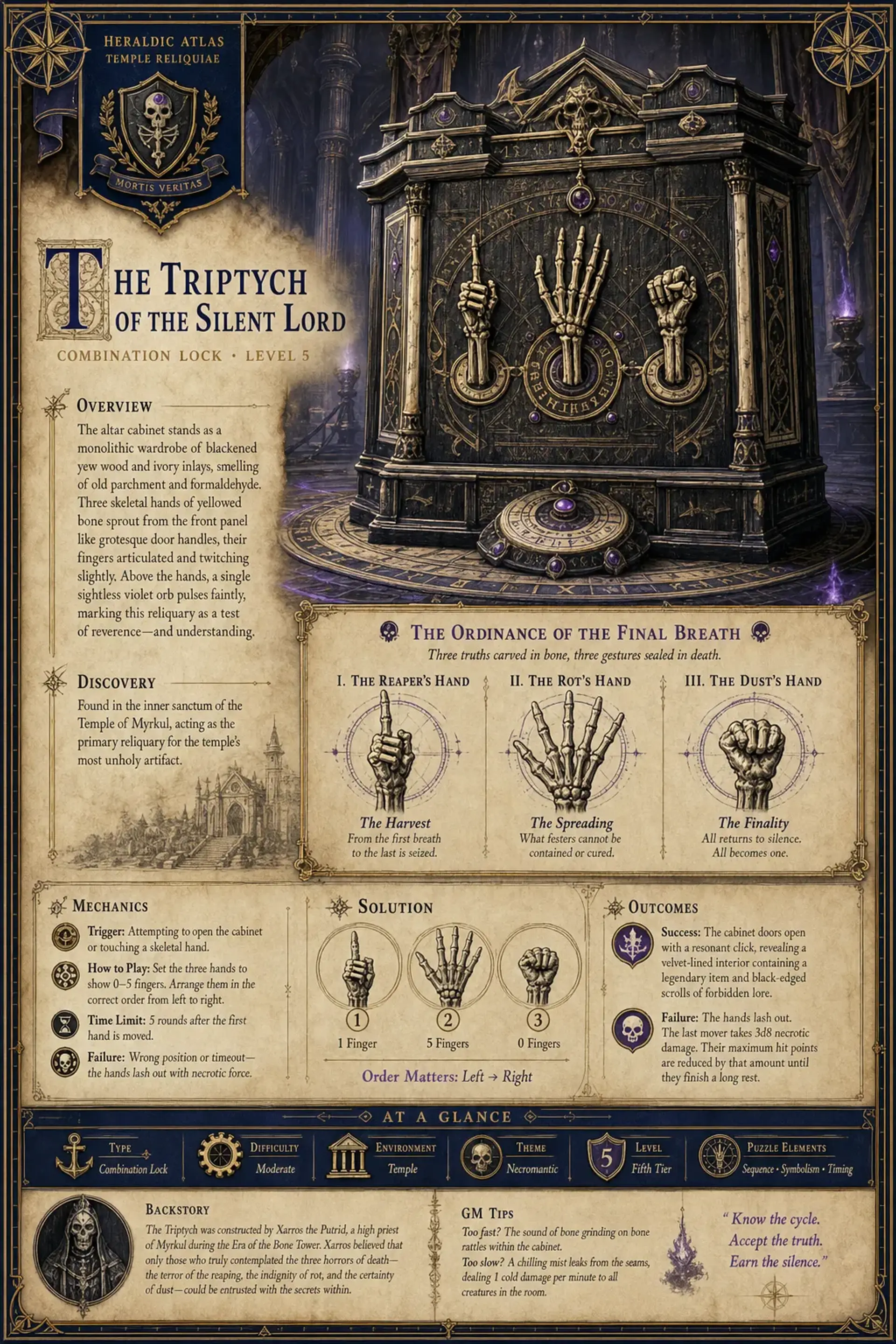The Triptych of the Silent Lord - AI-generated fantasy Puzzle