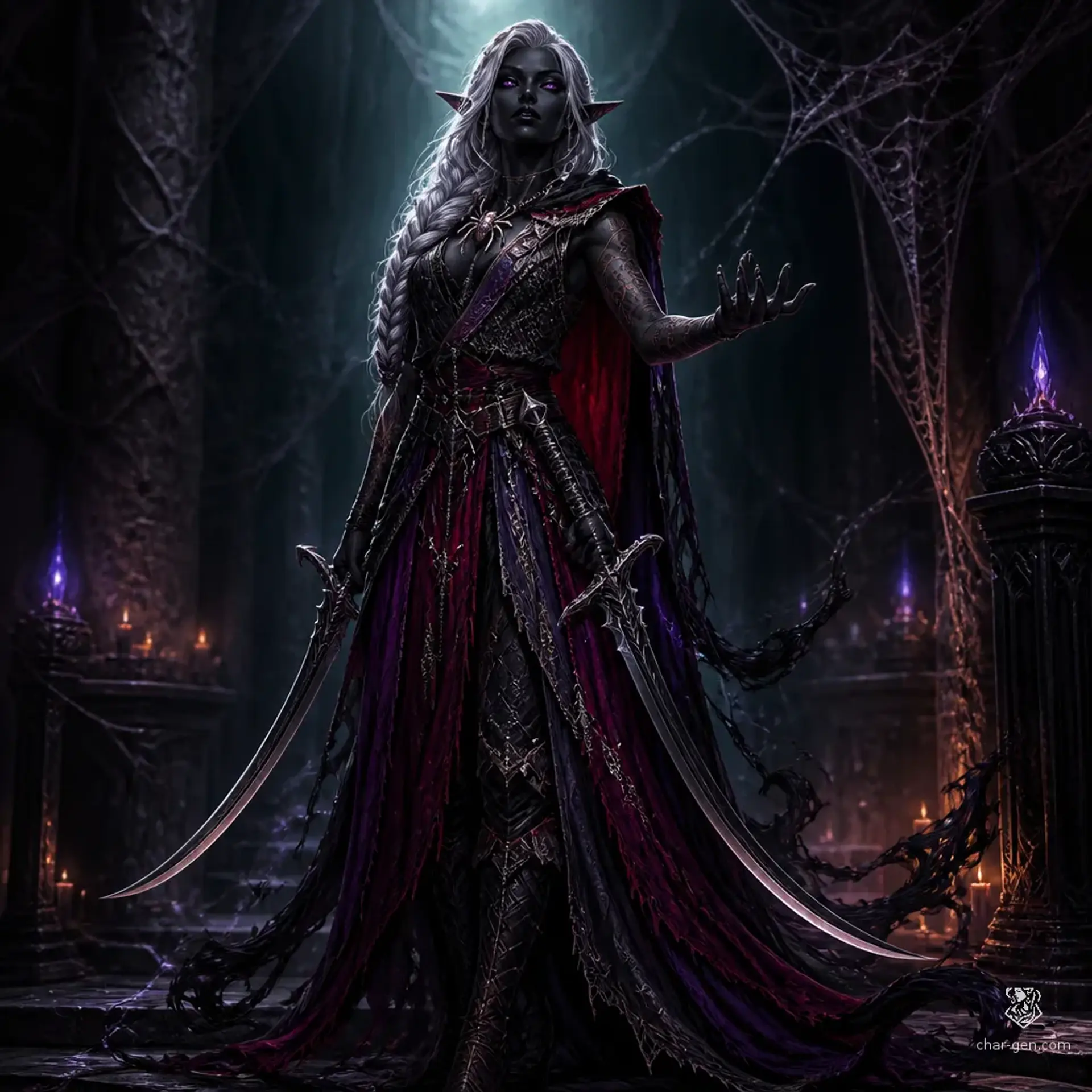 Shessath - AI-generated fantasy Character