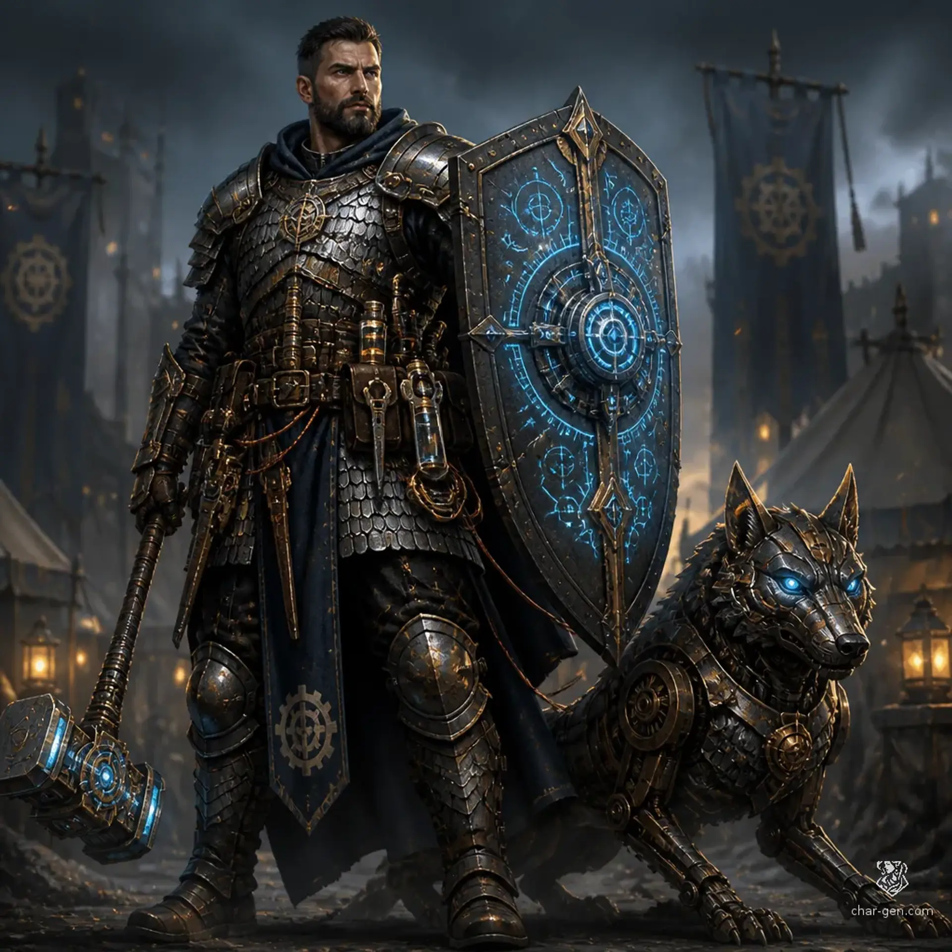 Calder Voss - AI-generated fantasy Character