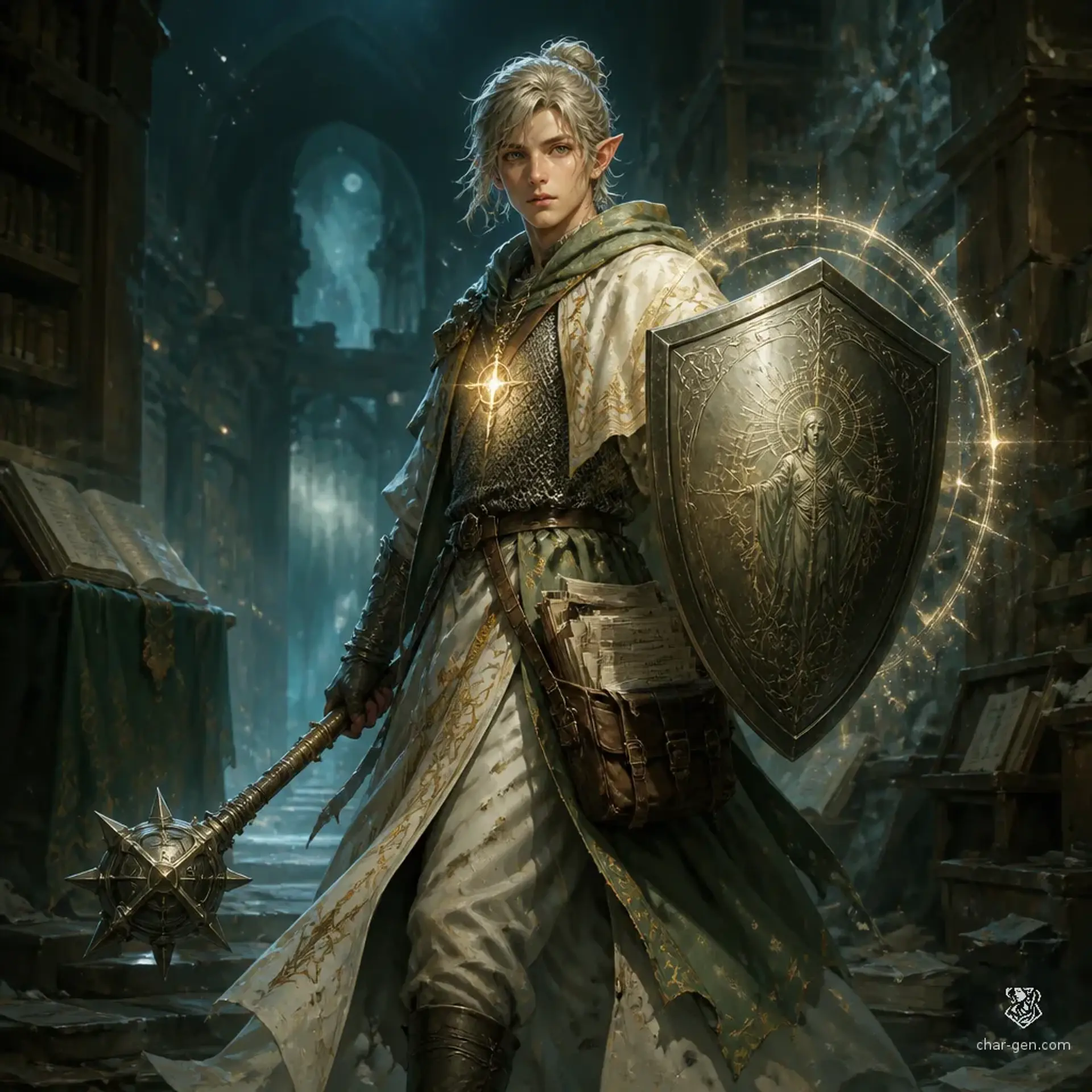 Erik the Clerik - AI-generated fantasy Character