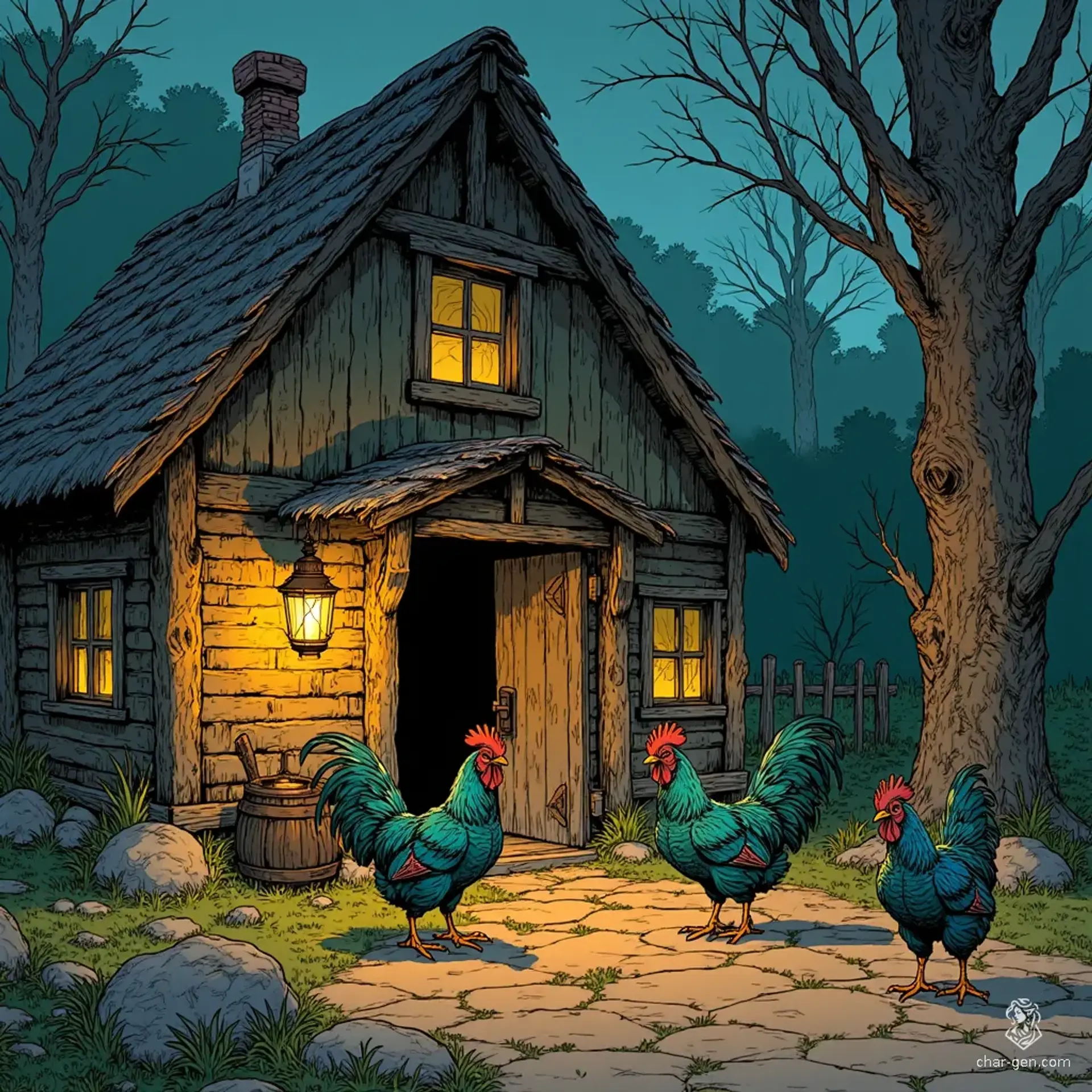 The Abyssal Roost - AI-generated fantasy Tavern