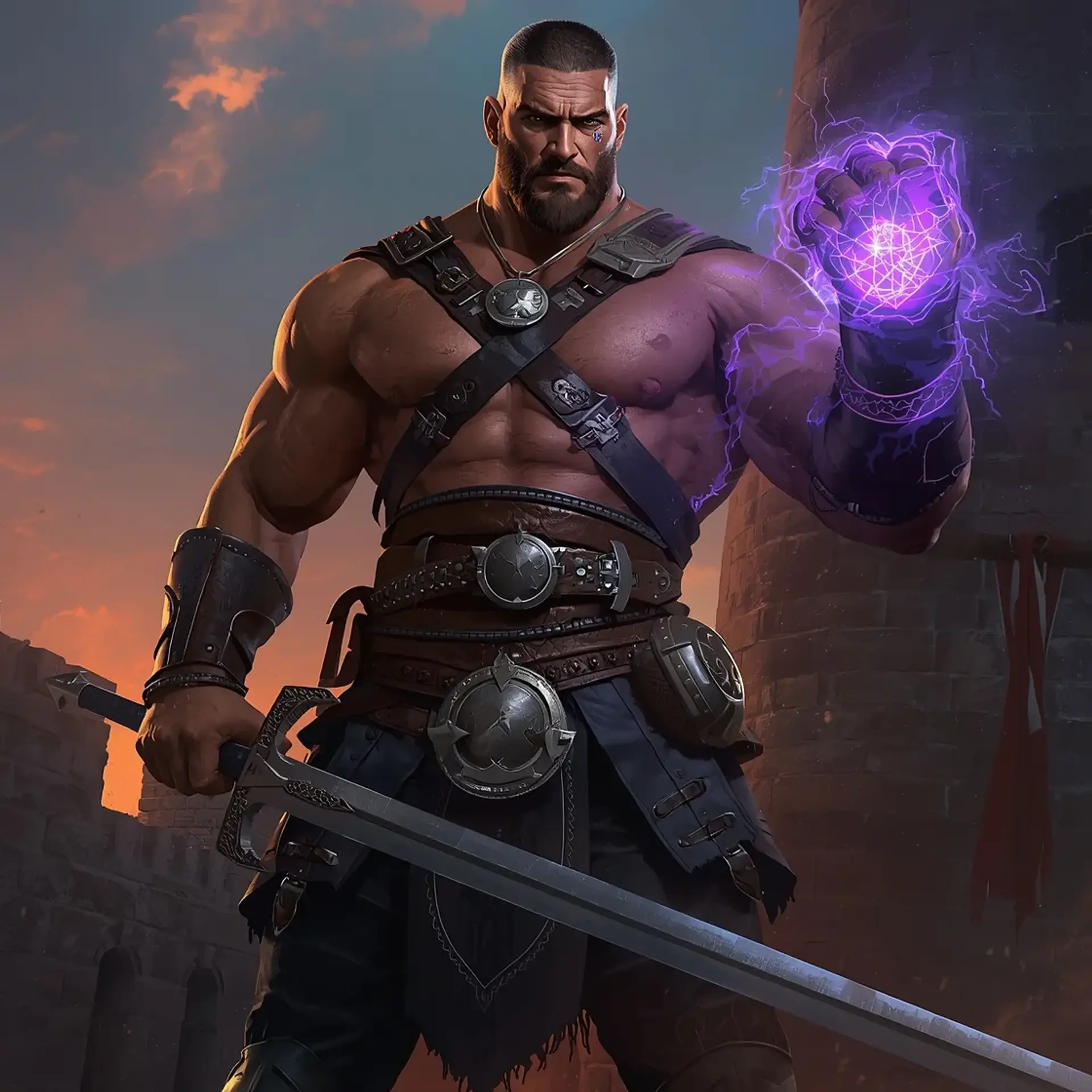 Gunther Dominus - AI-generated fantasy Character