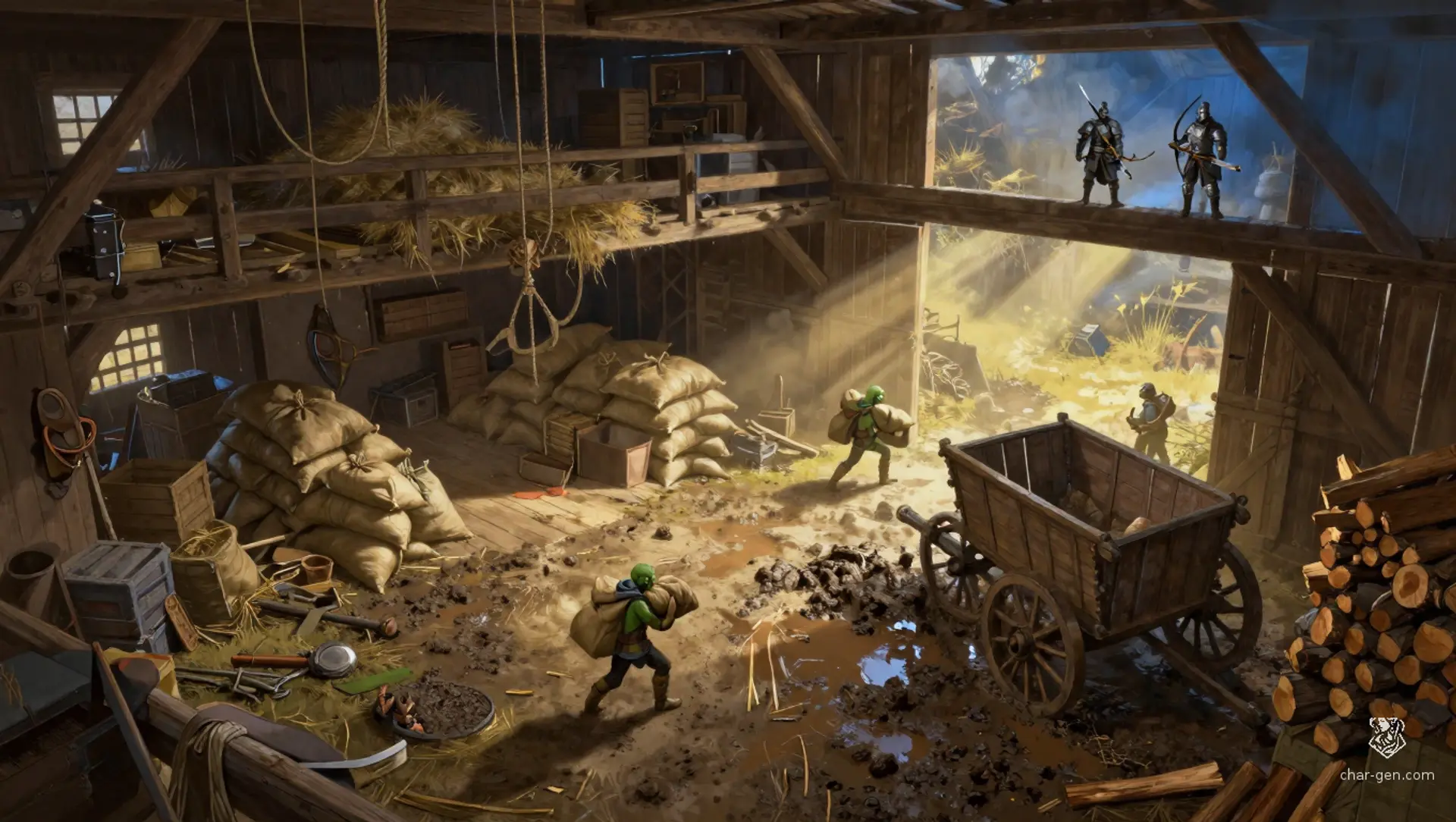 Keep the Grain for Winter - AI-generated fantasy Encounter