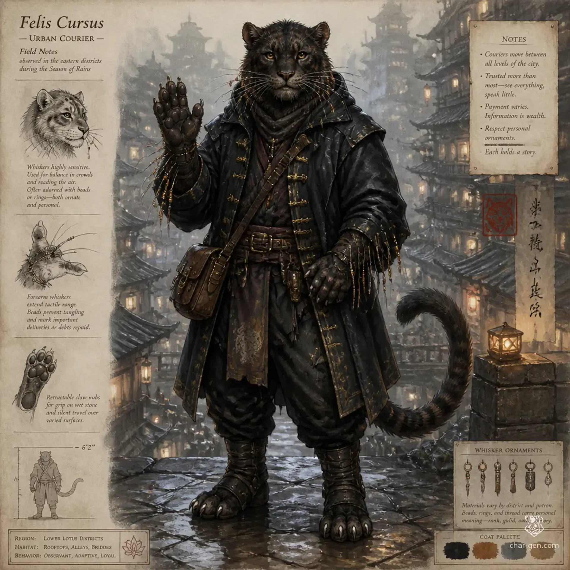 Lanternmews - AI-generated fantasy Species