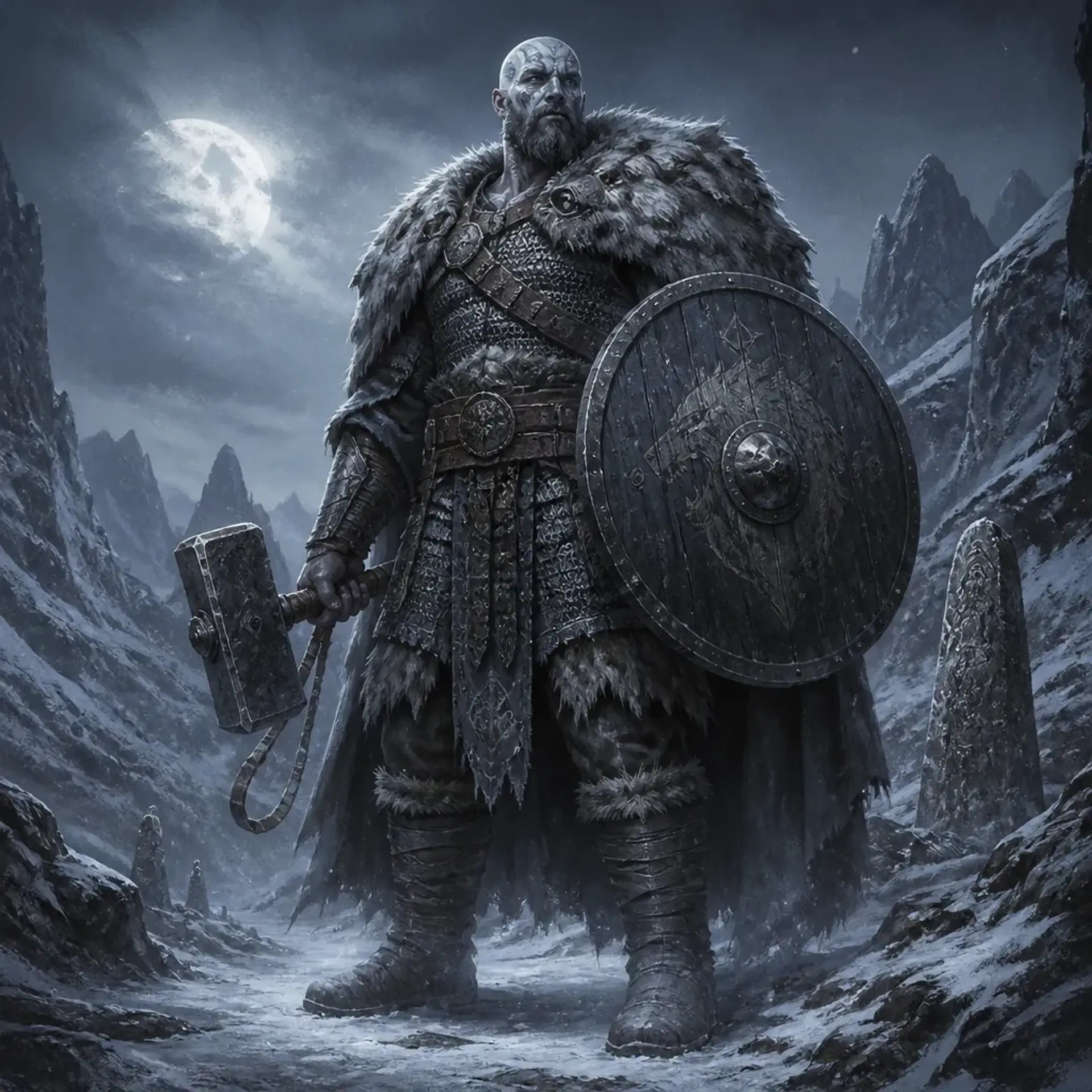Skard Frostbane - AI-generated fantasy Character