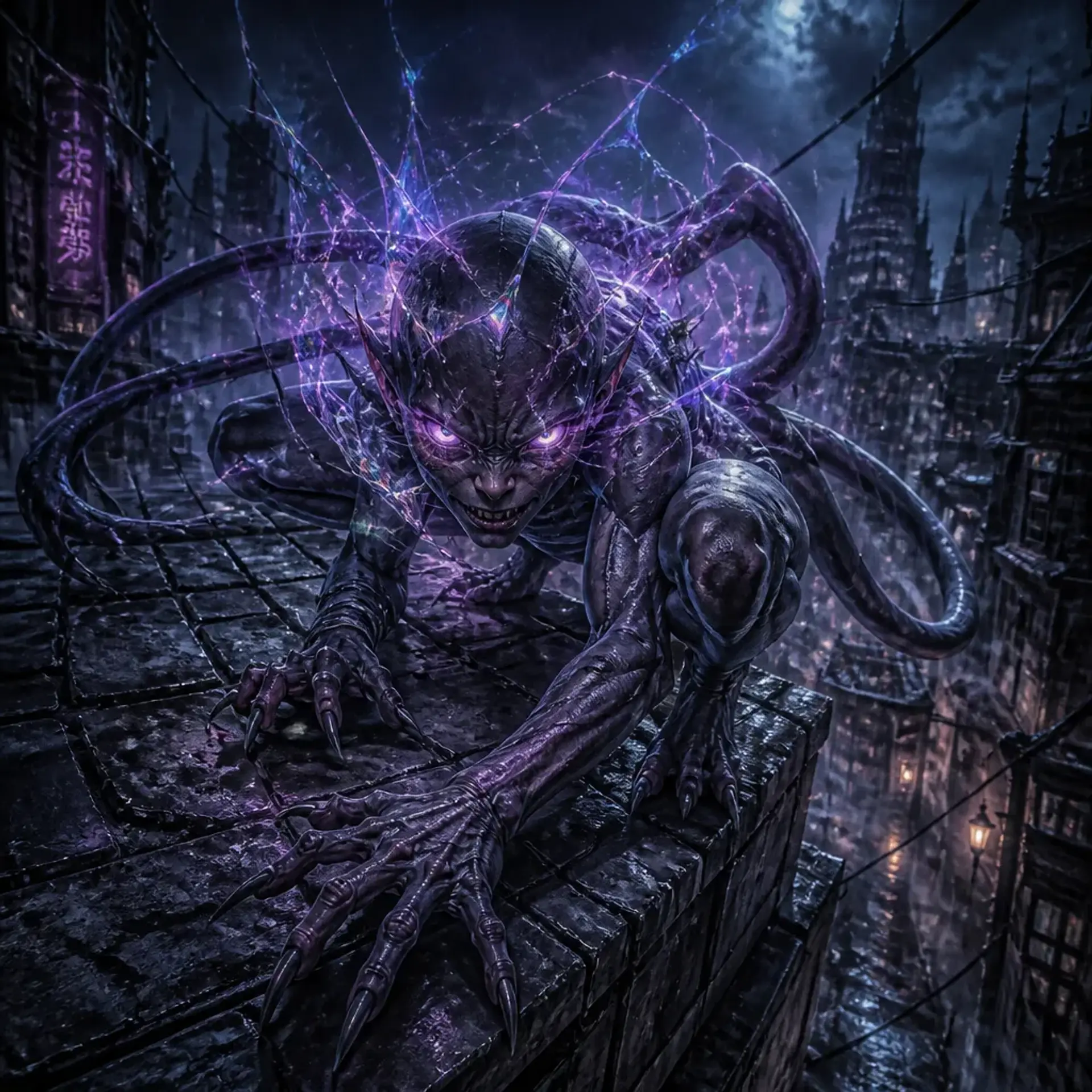 Dusk Psion - AI-generated fantasy Monster